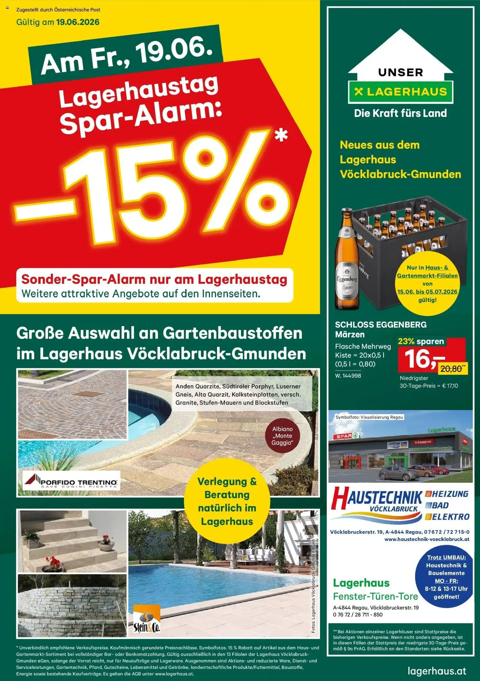 Lagerhaus Wochen Angebote gültig ab 19.06.2026 | Seite: 1 | Produkte: Uhr, Libacomb