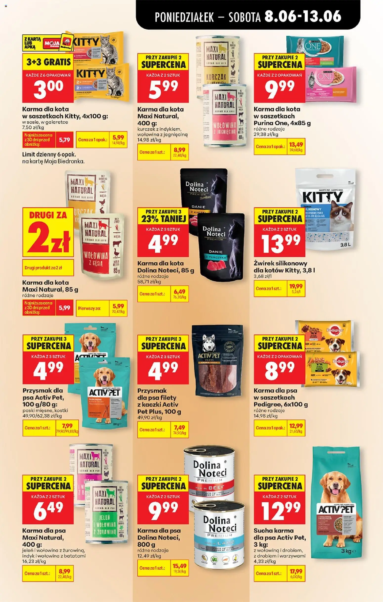 Biedronka Polsko leták od 08.06.2026 | Strana: 83 | Produkty: Purina, Jelen, Pedigree