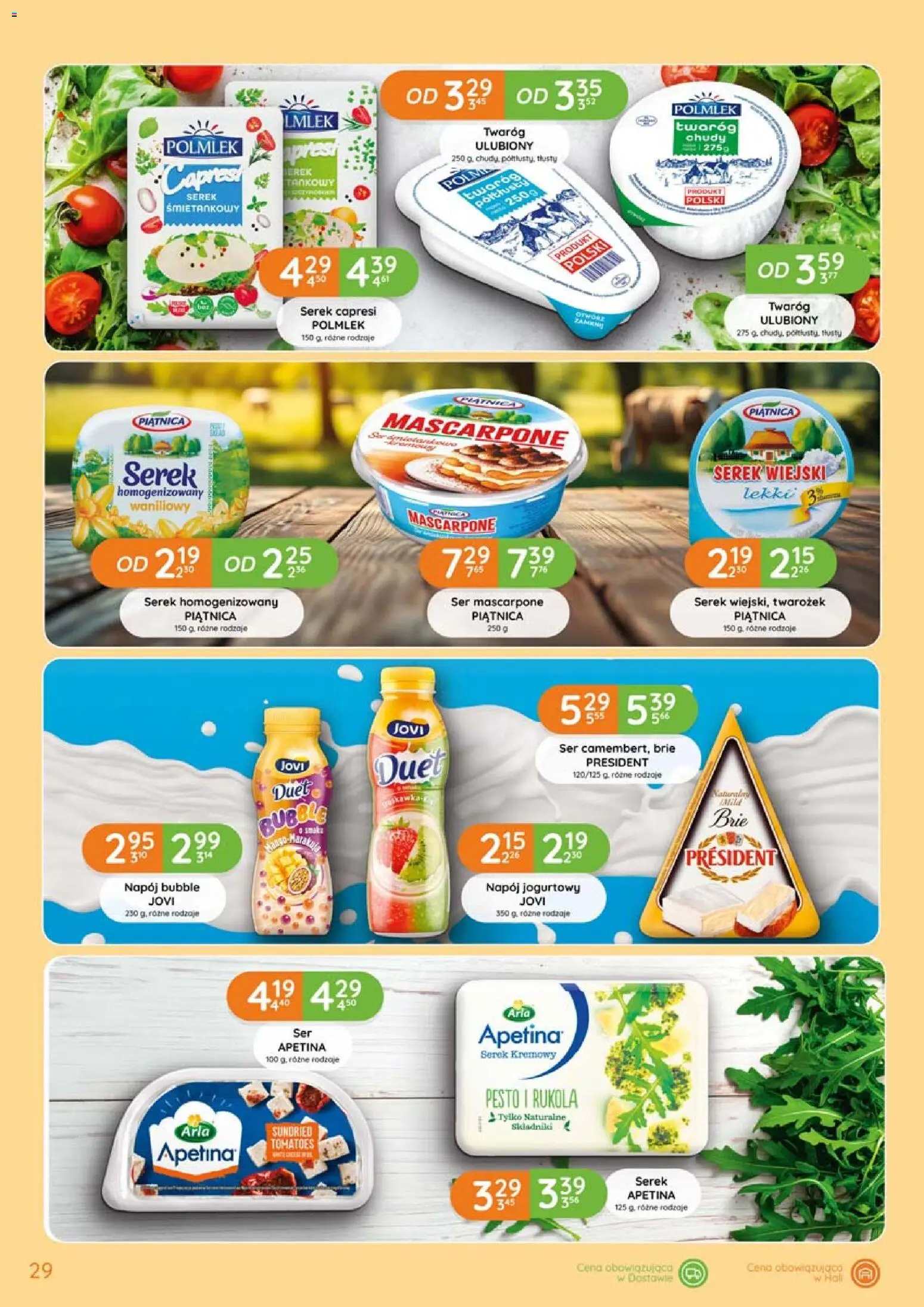 Eurocash gazetka od 20.08.2026 | Strona: 29 | Produkty: Piątnica, Pesto, Serek kremowy, Twarożek