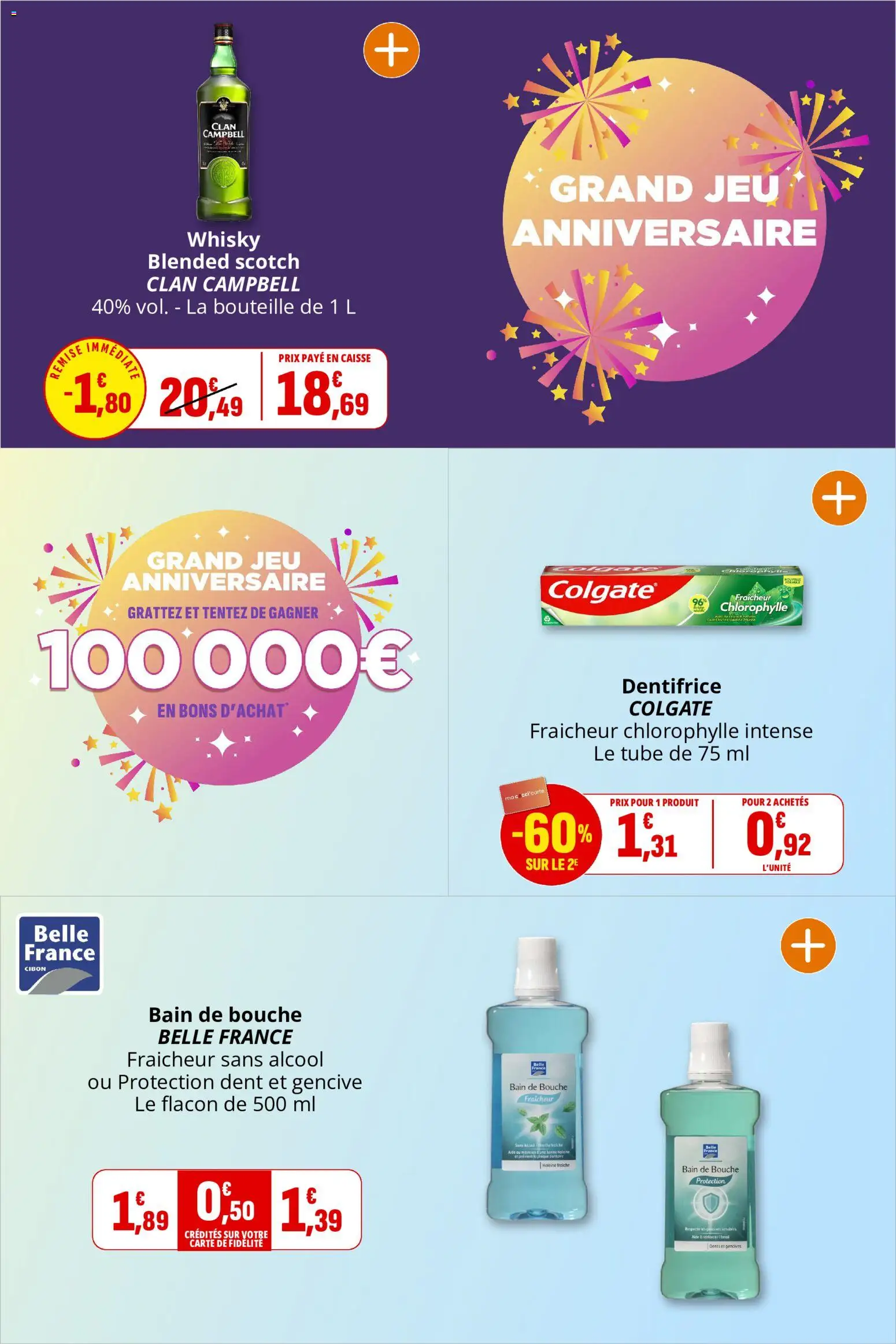 {H1} | Page: 37 | Produits: Whisky, Alcool, Dentifrice, Bain de bouche