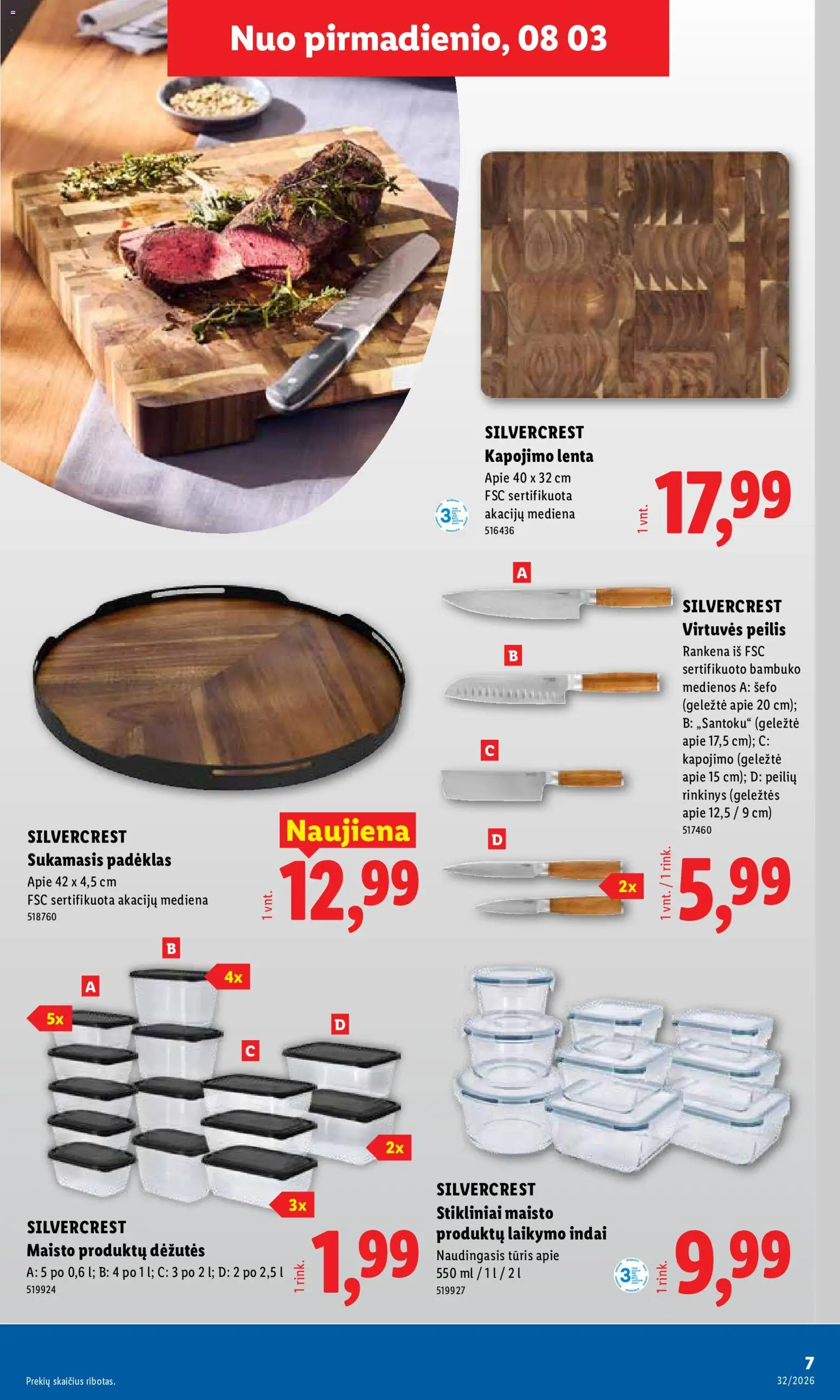 LIDL akcijos nuo 2026.08.03 | Puslapis: 7 | Prekių: Indai