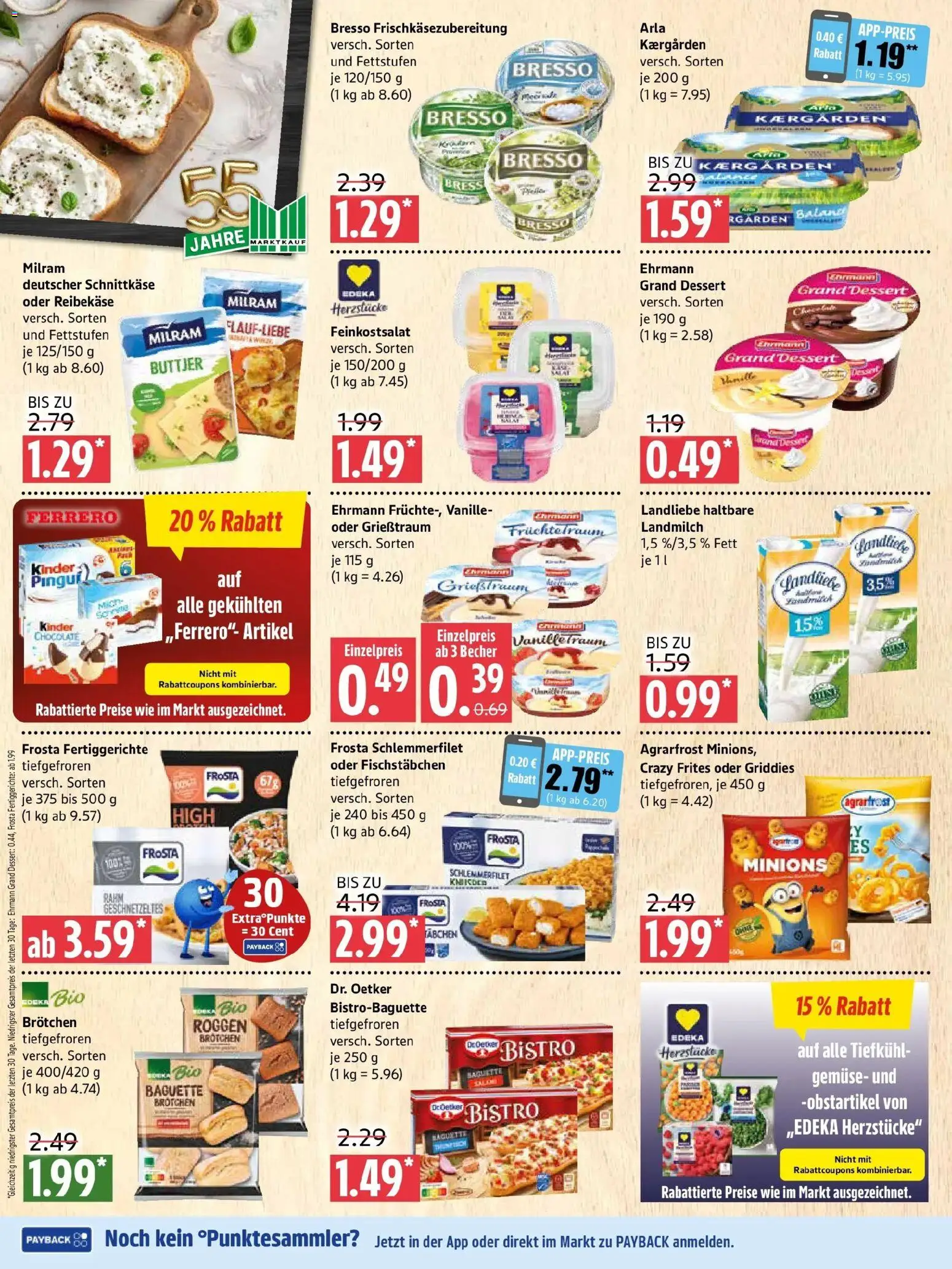 Marktkauf Prospekt Prenzlau (ab 14.09.2026) » Angebote online | Seite: 4 | Produkte: Baguette, Bresso, Frosta, Reibekase