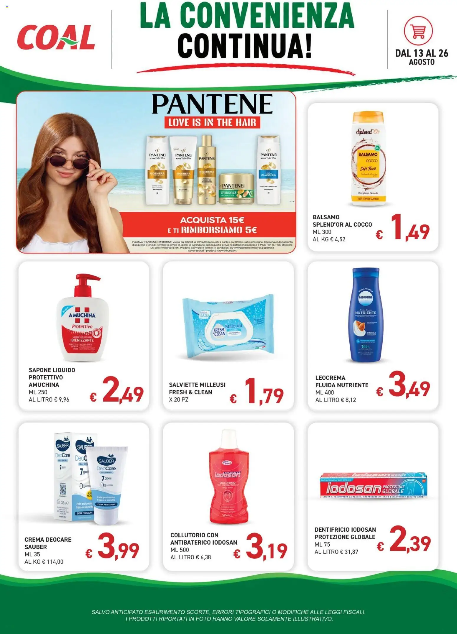 Volantino Coal del 13/08/2026 | Pagina: 7 | Prodotti: Balsamo, Sapone, Dentifricio, Collutorio