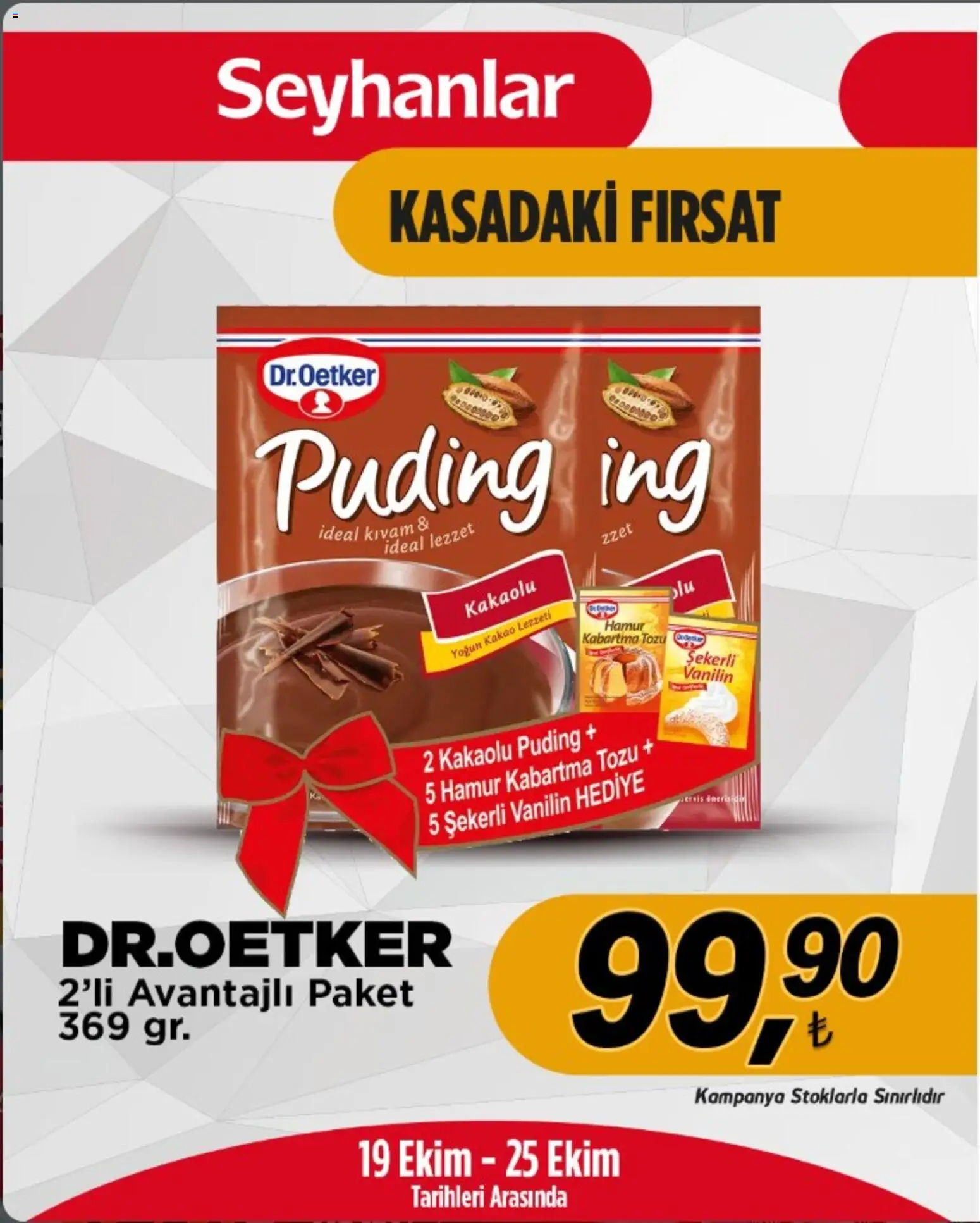Seyhanlar Market Pazartesi 19 Ekim