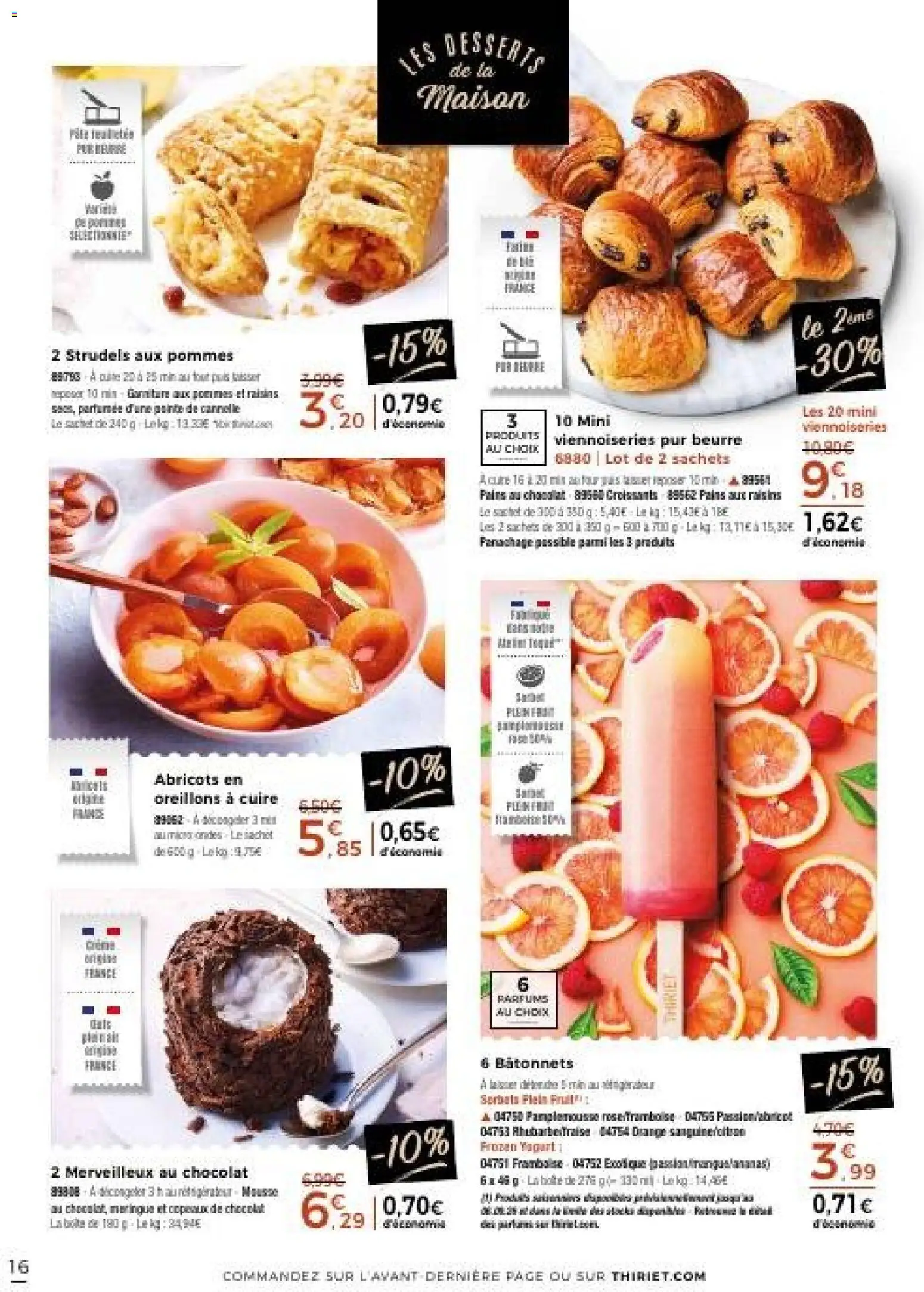 {H1} | Page: 16 | Produits: Framboise, Rhubarbe, Cannelle, Pommes
