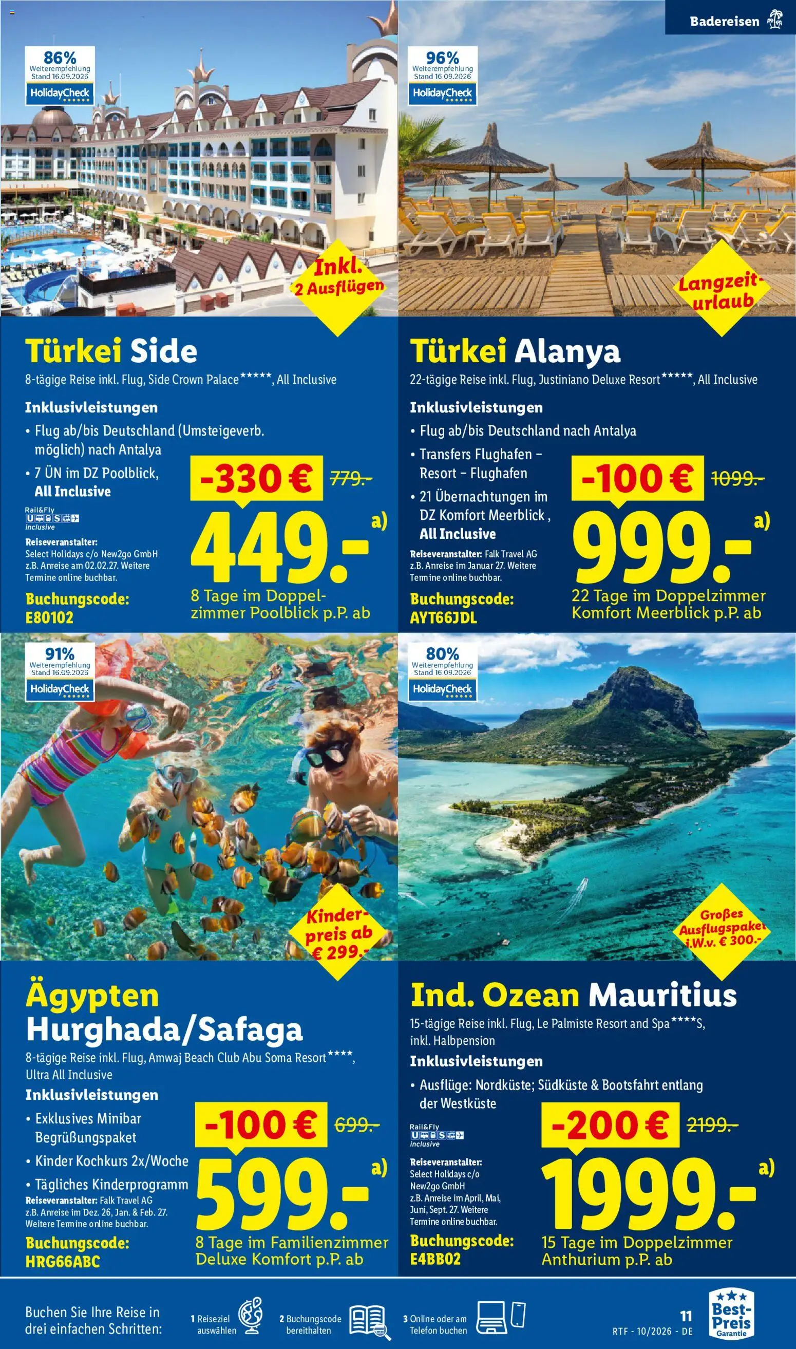 Lidl Reisen Oktober/November Reise-Highlights – gültig ab 14.10.2026 | Seite: 11 | Produkte: Telefon