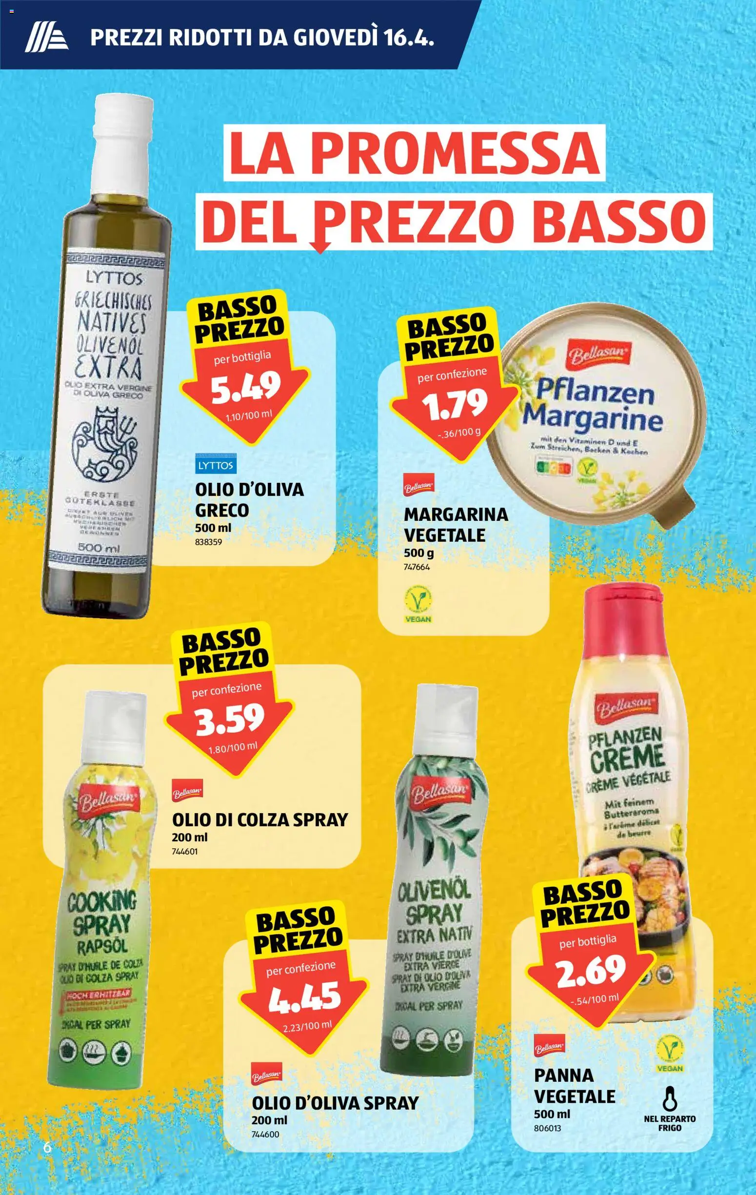 Aldi aktionen IT – gültig ab 16.04.2026 | Seite: 7 | Produkte: Rapsöl, Creme