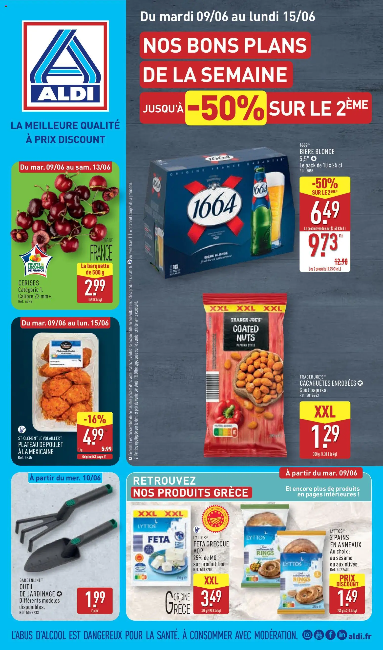 {H1} | Page: 1 | Produits: Plateau, Cerises, Feta, Bière