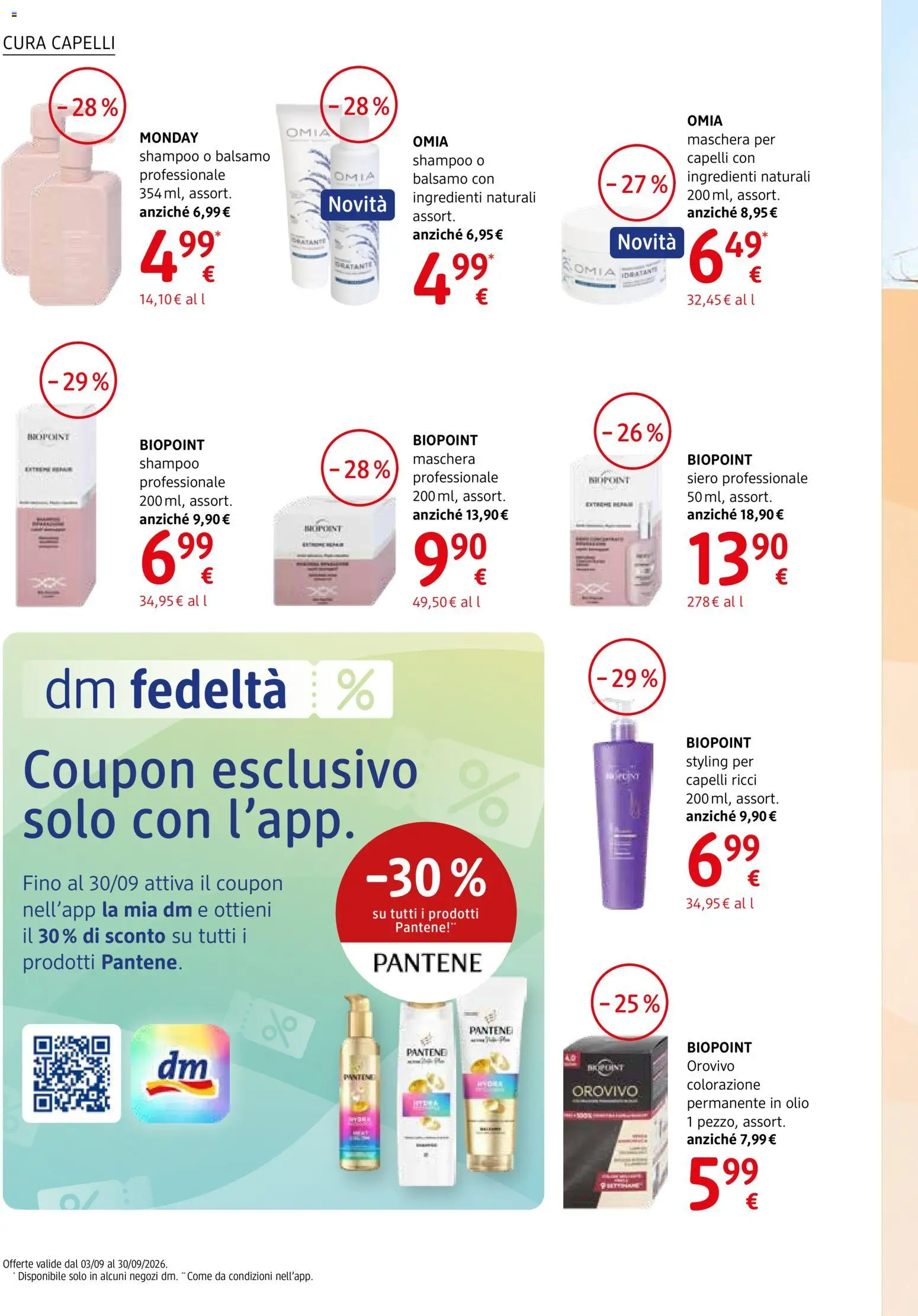 Volantino dm drogerie markt del 03/09/2026 | Pagina: 6 | Prodotti: Shampoo, Balsamo, Olio, Ingredienti