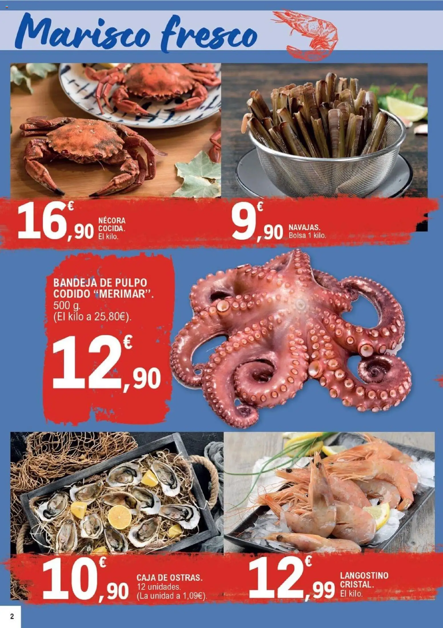 E.Leclerc folleto Salamanca │ válido desde el 14/10/2026 | Página: 2 | Productos: Bolsa, Bandeja, Caja, Langostino