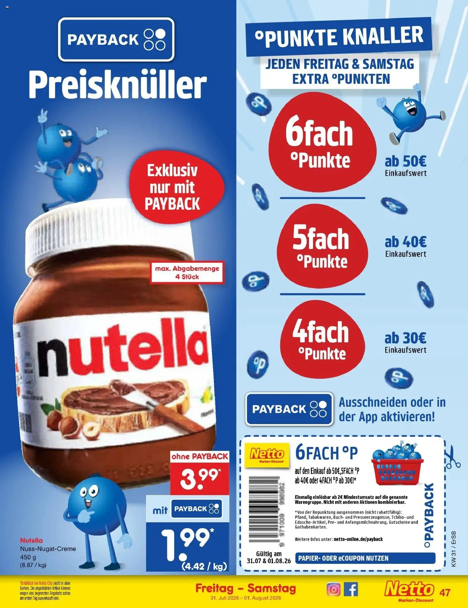Netto Marken-Discount Prospekt Naumburg – gültig ab 27.07.2026 | Seite: 66 | Produkte: Nutella