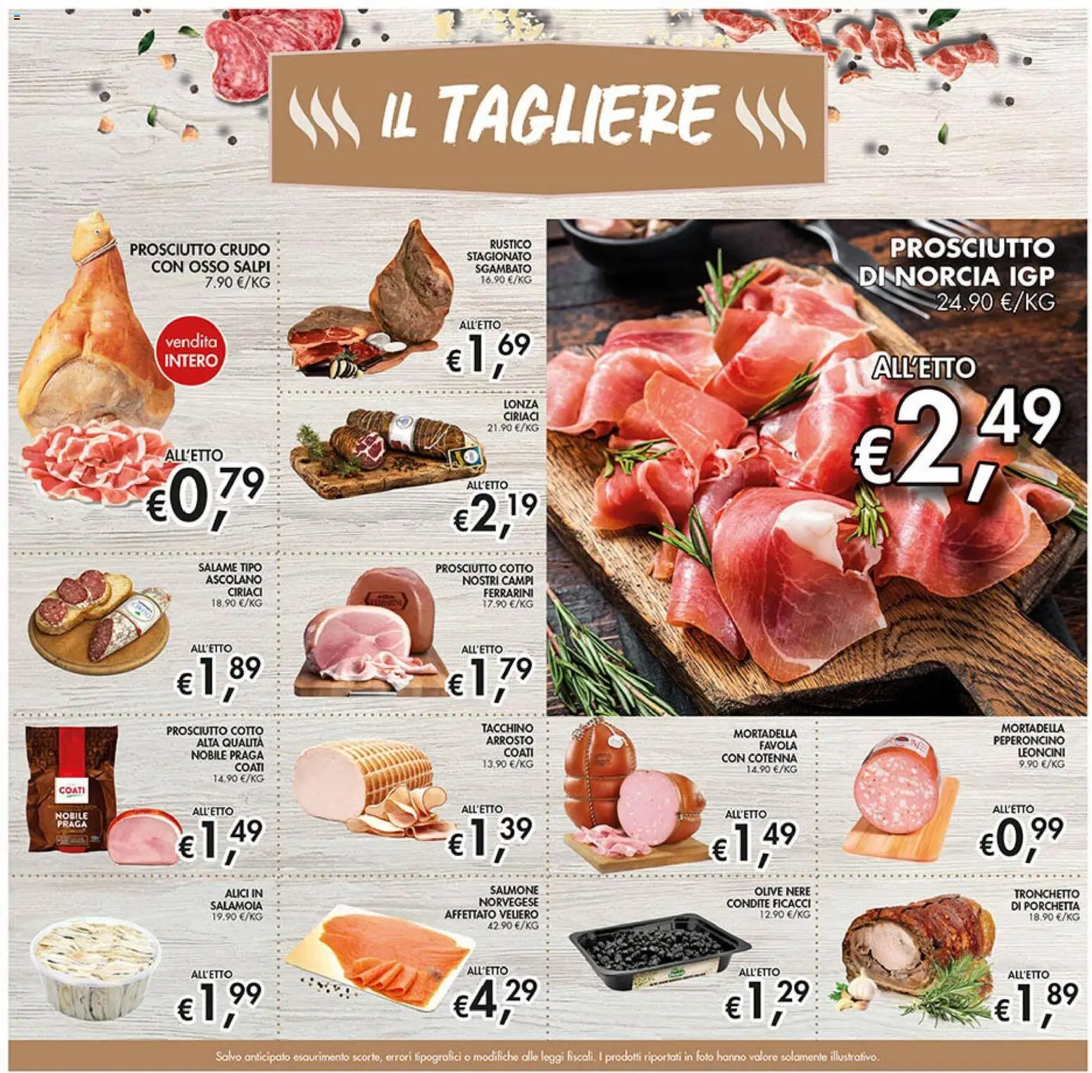 Volantino Coal del 02/07/2026 | Pagina: 7 | Prodotti: Olive, Mortadella, Tagliere, Alici