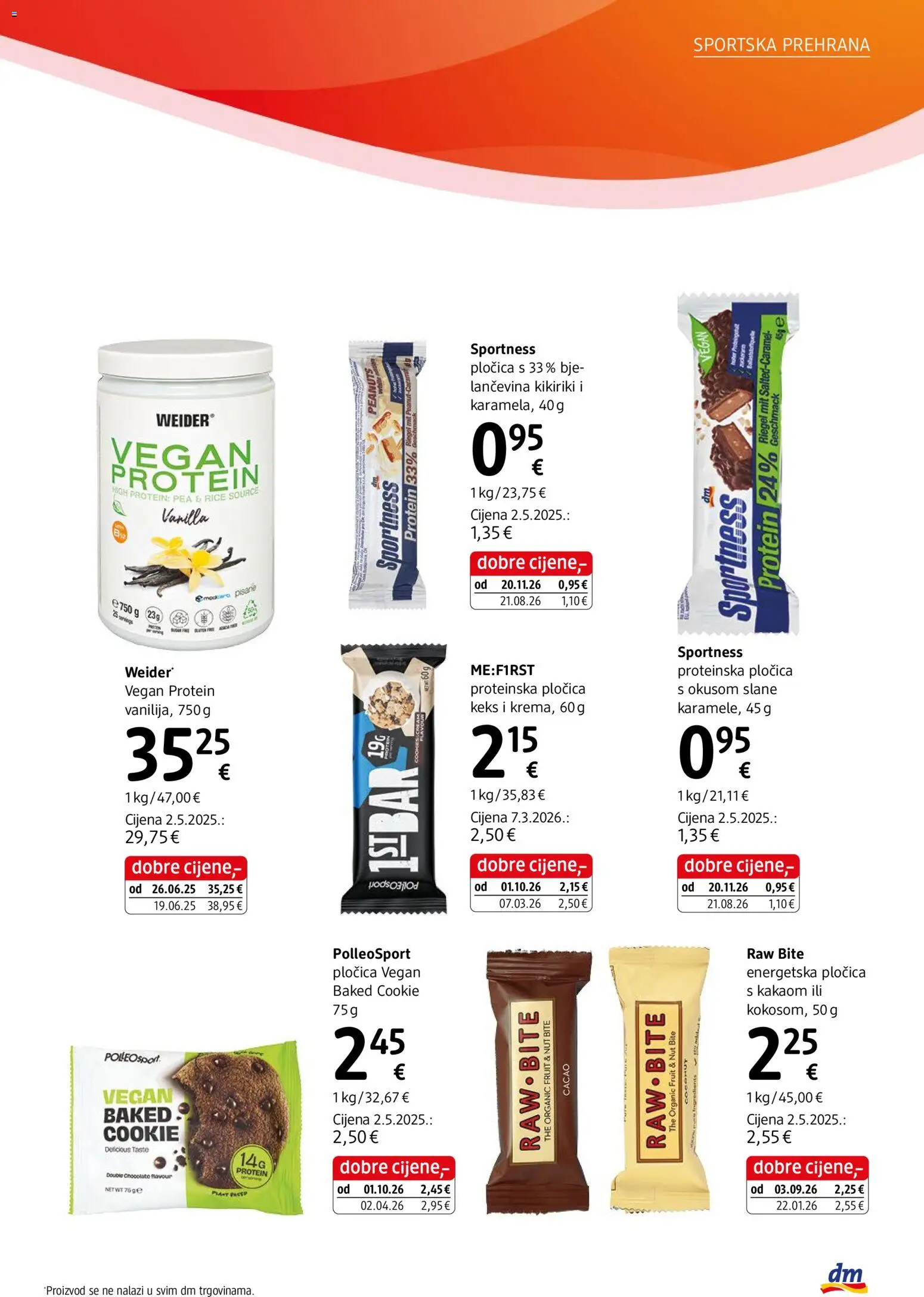 DM katalog | vrijedi od 01.10.2026 | Stranica: 7 | Proizvodi: Protein, Proteinska pločica, Keks, Kikiriki