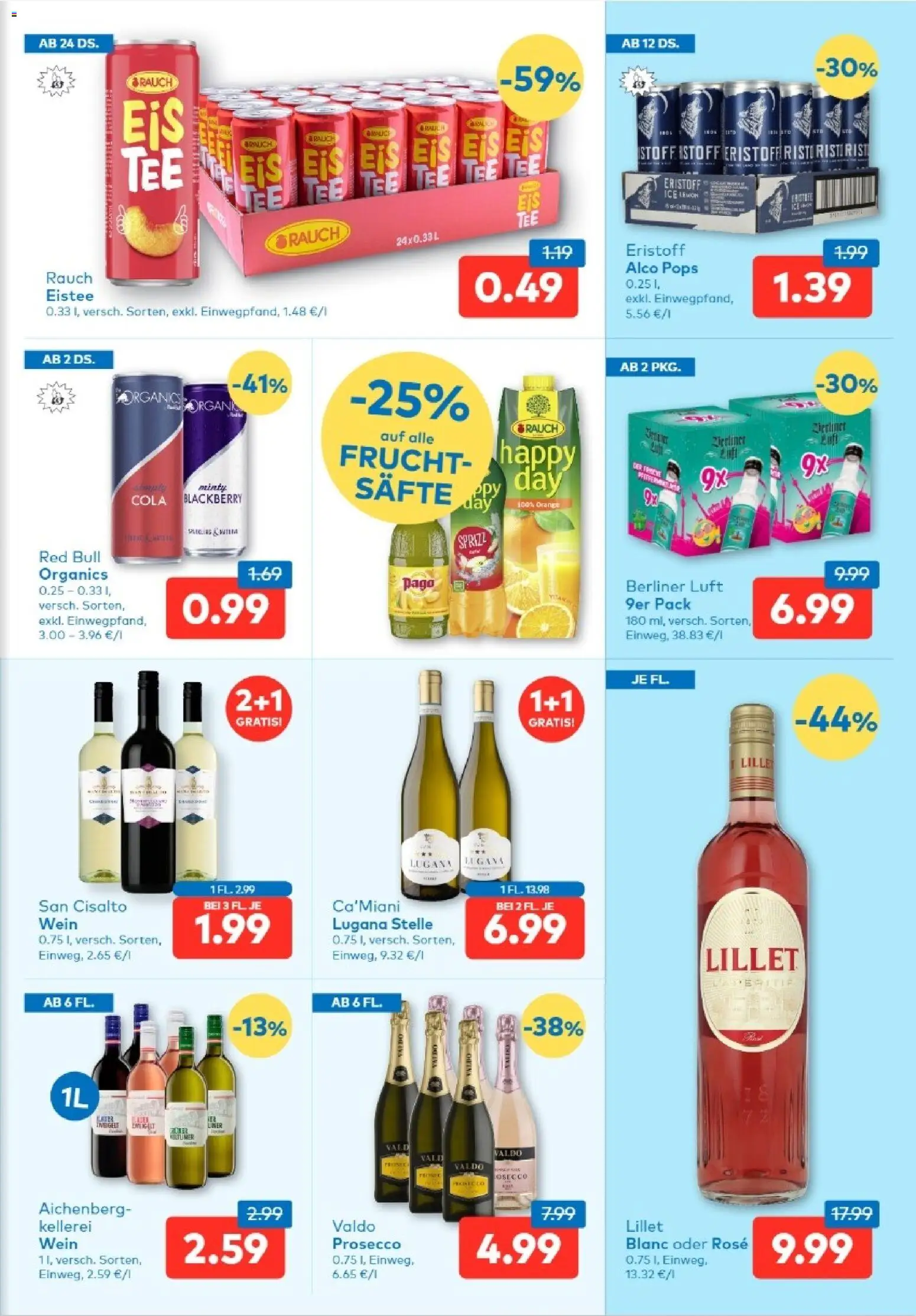 T&G Salzburg gültig ab 27.08.2026 | Seite: 7 | Produkte: Eis, Prosecco, Wein, Tee