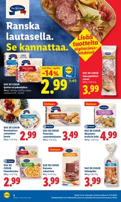 Lidl-mainoslehti voimassa 17/09/2026 alkaen | Sivu: 8 | Tuotteet: Juusto, Salami