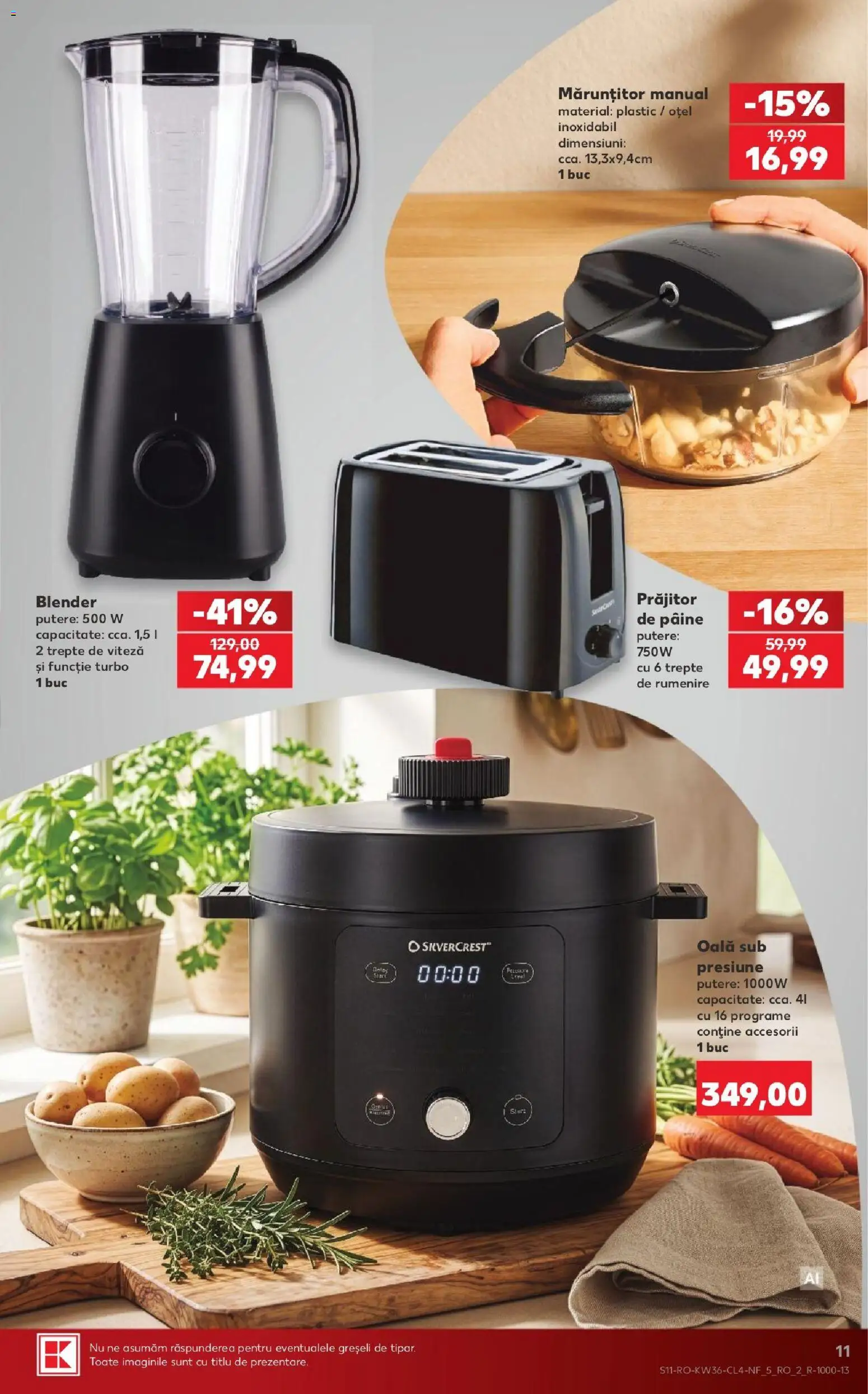 Noul catalog Kaufland – valabil de la 02.09.2026 | Pagină: 11 | Produse: Blender, Oală, Pâine