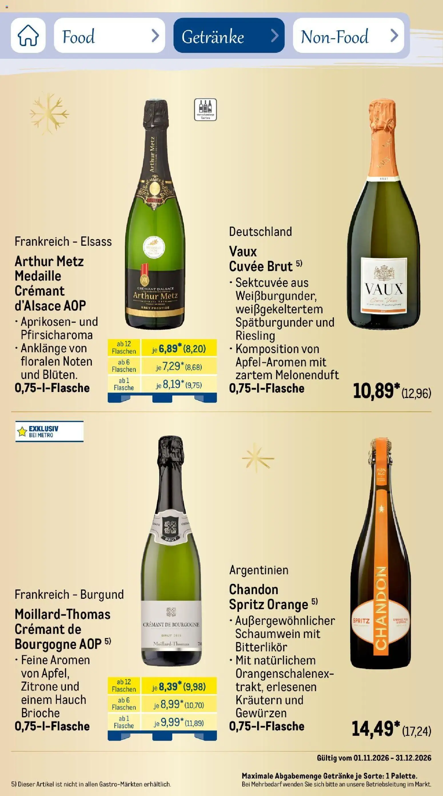 Metro Saisonkatalog Festtage voller Genuss – gültig ab 01.11.2026 | Seite: 57 | Produkte: Zitrone