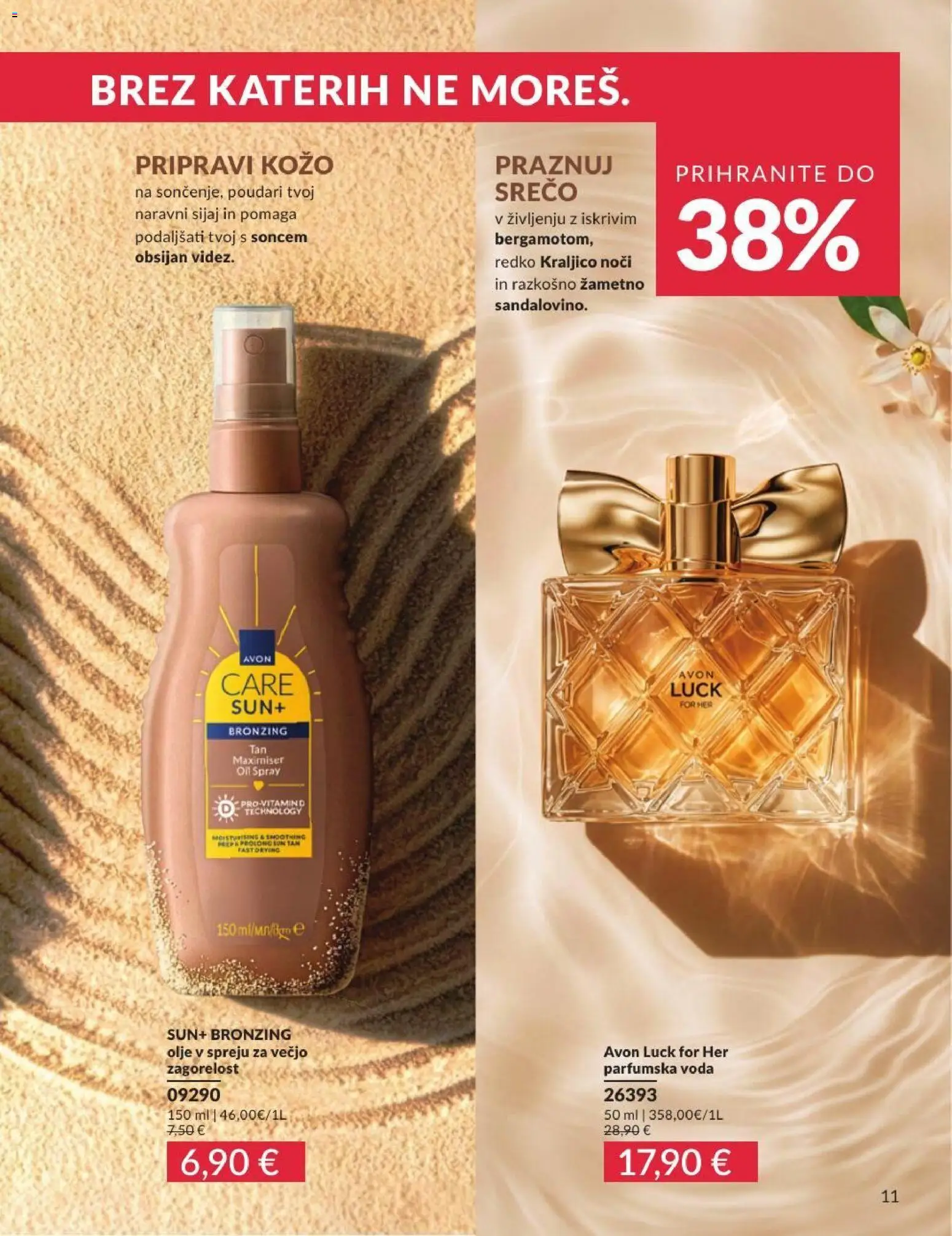 Novi Avon katalog ponudbe – veljaven od 30.06.2026 | Stran: 11 | Izdelki: Olje, Voda, Parfumska voda
