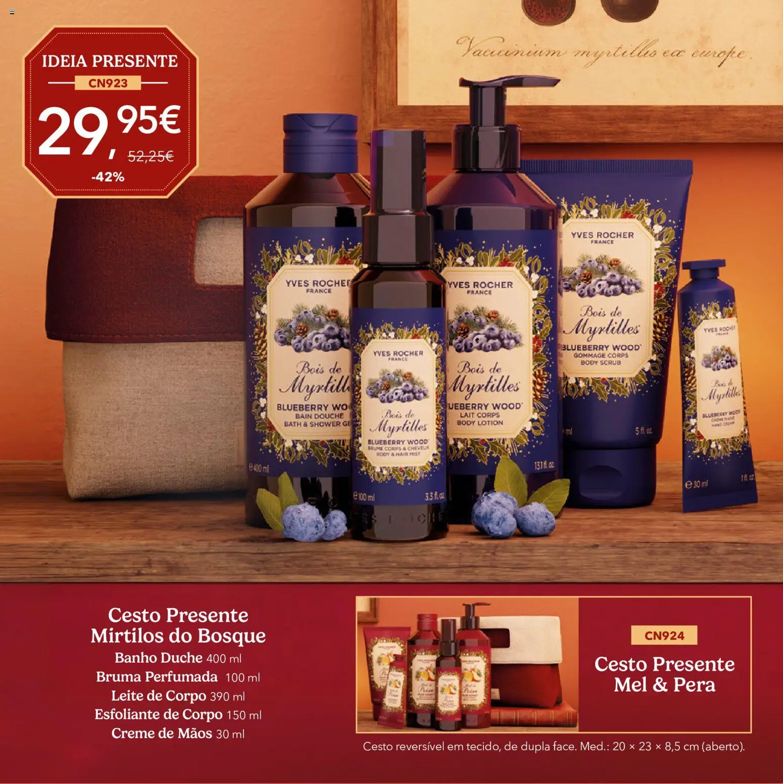 Yves Rocher Catálogo de natal │ válido de 21/10/2026 | Página: 18 | Produtos: Leite, Banho, Mel, Mirtilos