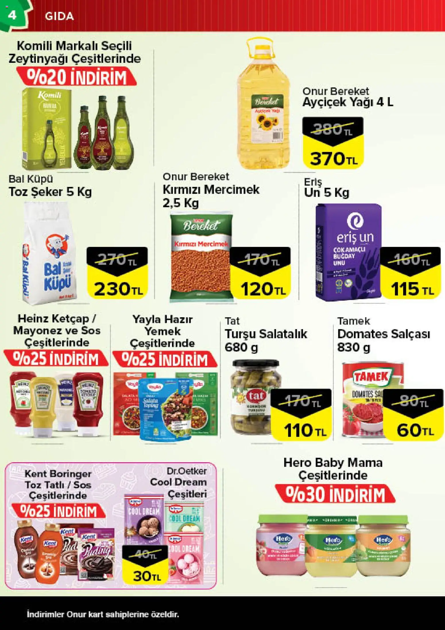 Onur Market Katalog - 14 Temmuz 2026 tarihinden itibaren geçerlidir | Sayfa: 4