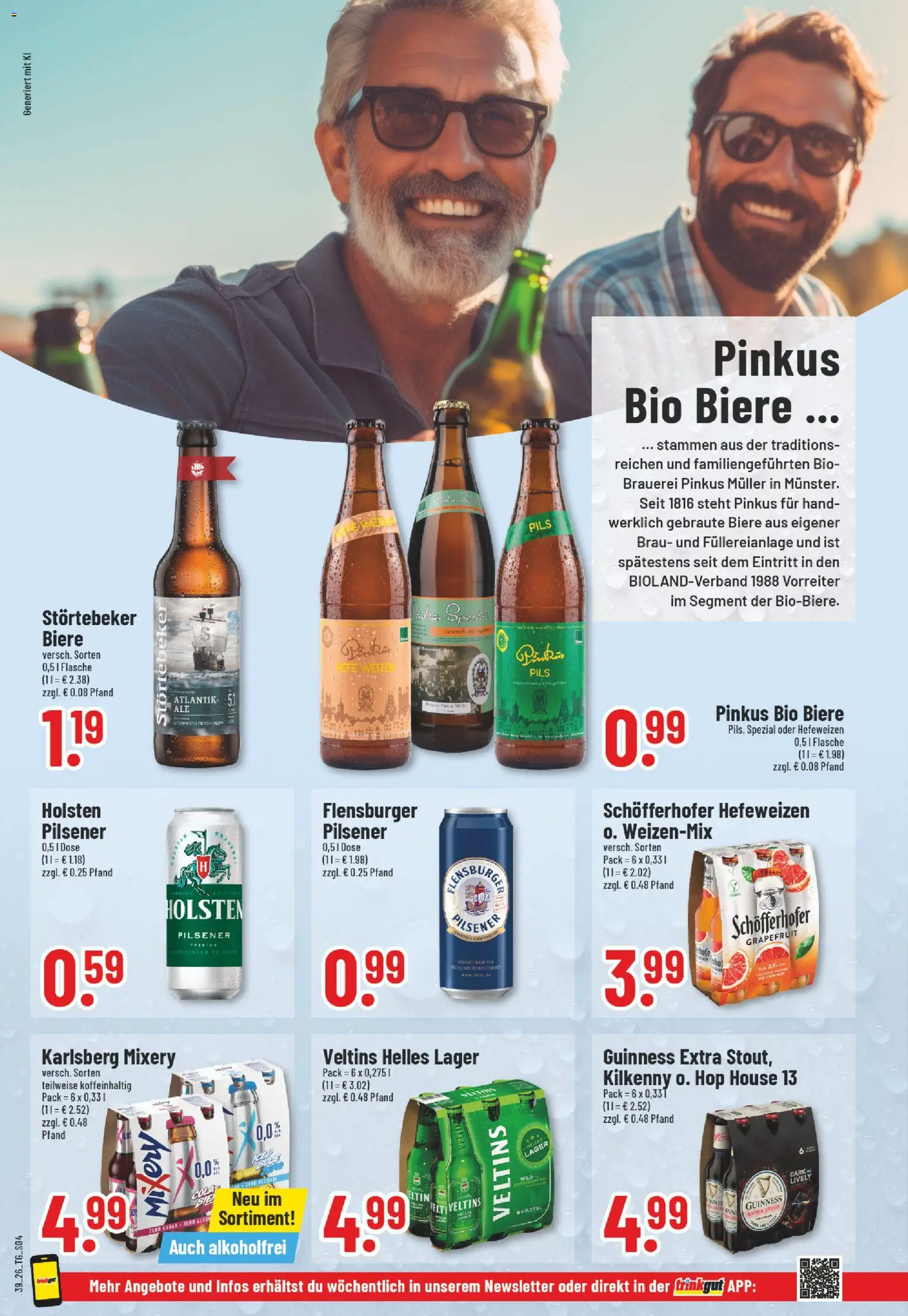 Trinkgut Prospekt – gültig ab 21.09.2026 | Seite: 4 | Produkte: Holsten, Flensburger, Mixery, Veltins
