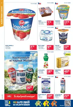 Náhled letáku Makro leták - Maloobchod od 17.06.2026 | Strana: 4 | Produkty: Mléko, Ayran, Polotučné mléko, Pribináček