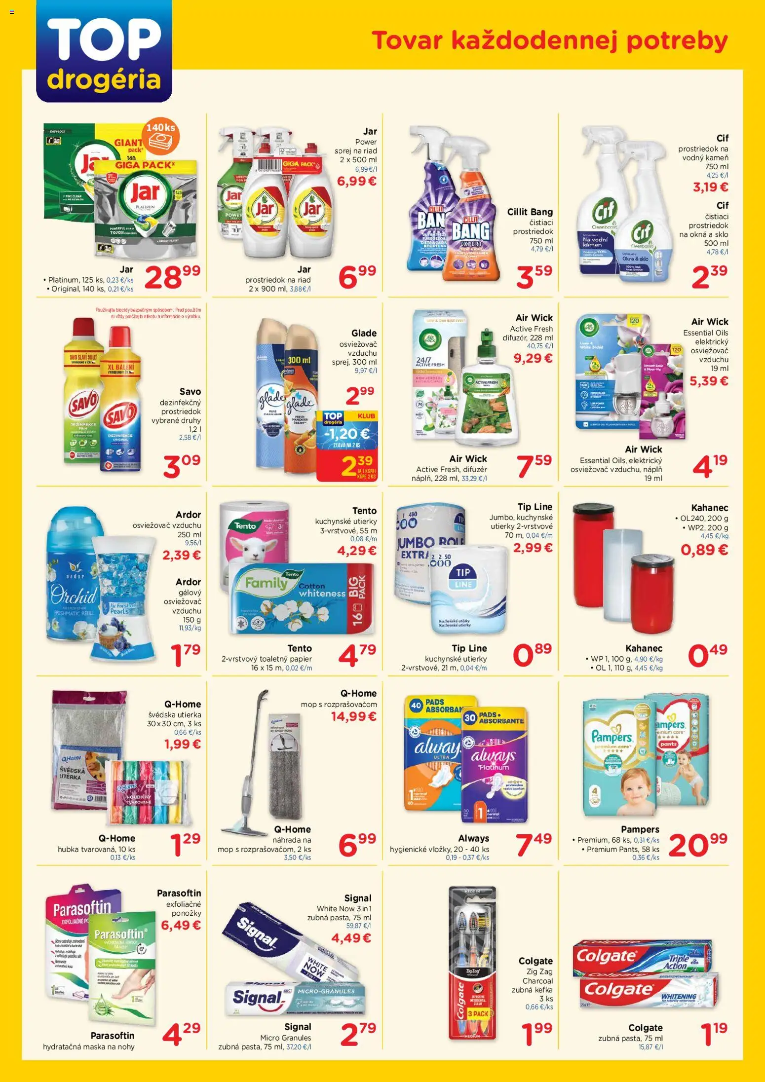 Nové TOP Drogéria akcie – leták je platný od 01.06.2026 | Strana: 2 | Produkty: Difúzer, Zubná kefka, Osviežovač vzduchu
