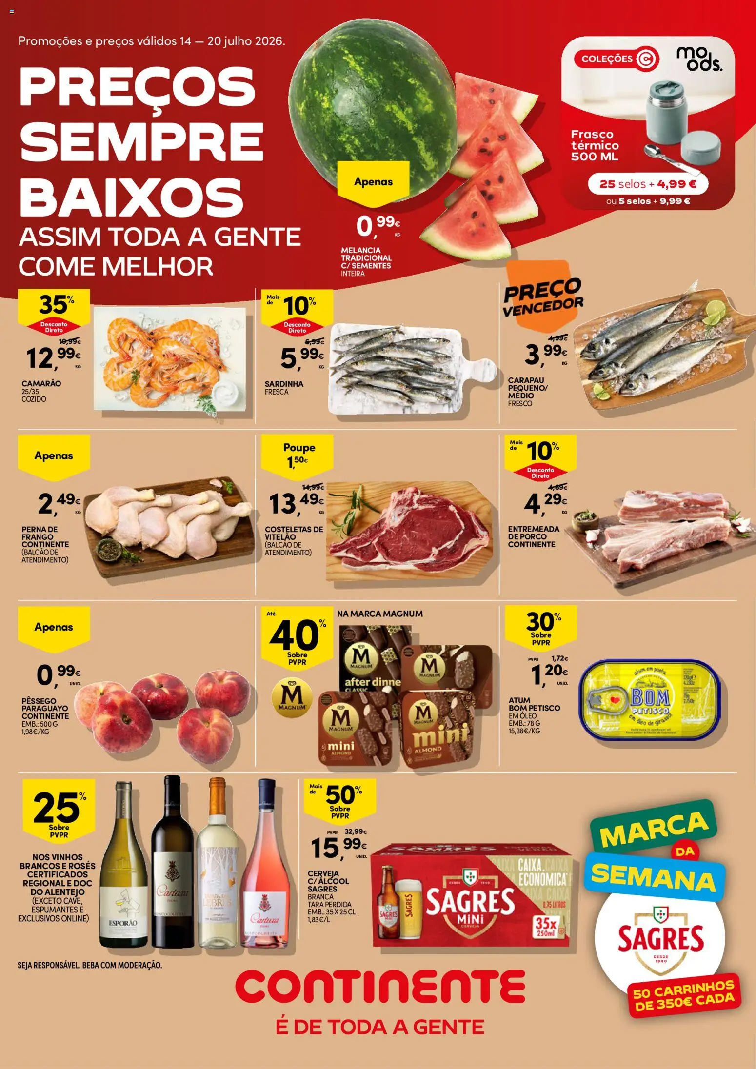 Continente folheto » de 14/07/2026 catalogue cover