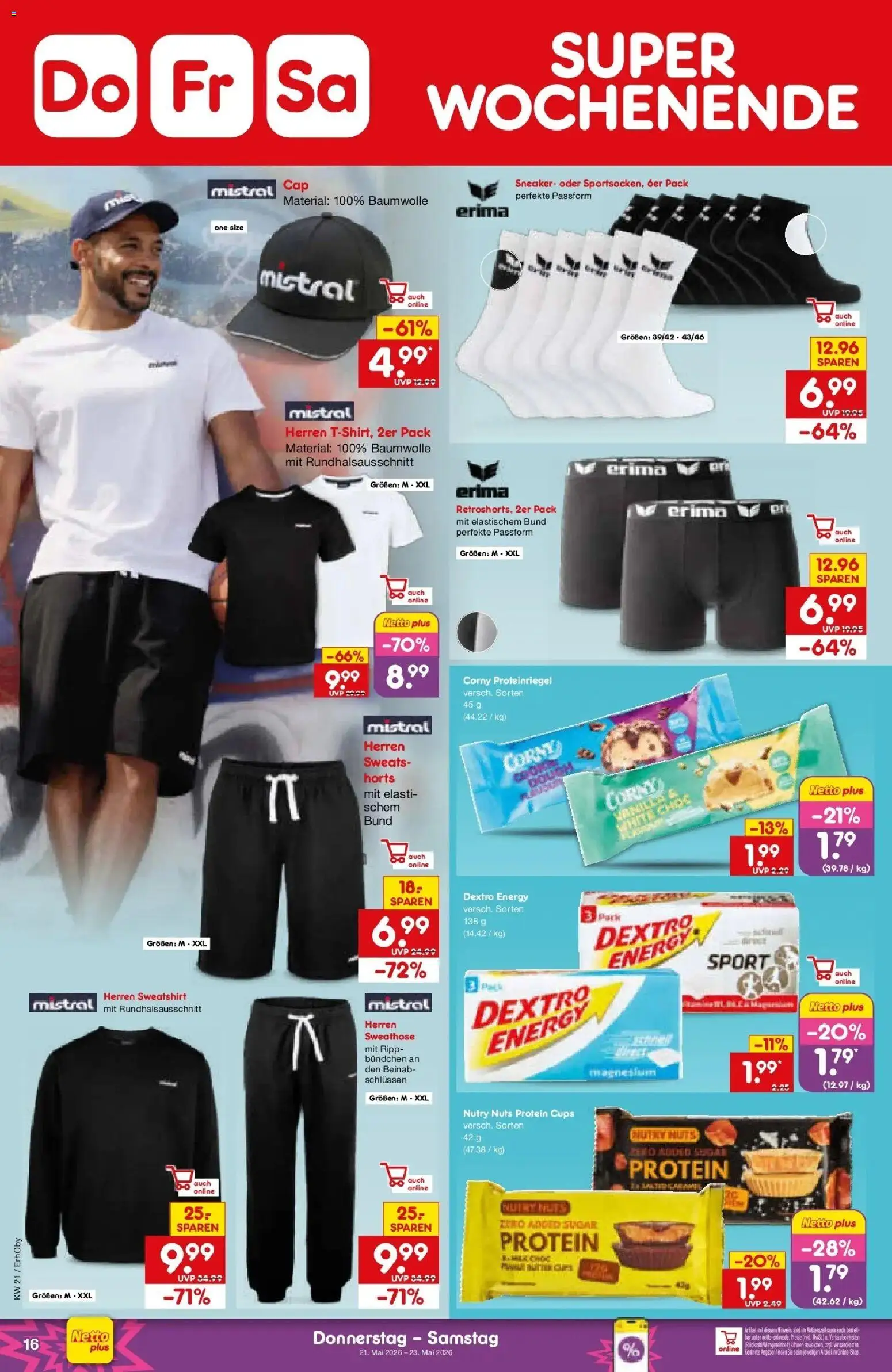 Netto Marken-Discount Prospekt Mauern	 – gültig ab 17.05.2026 | Seite: 18 | Produkte: Sweathose, Sweatshirt, Energy