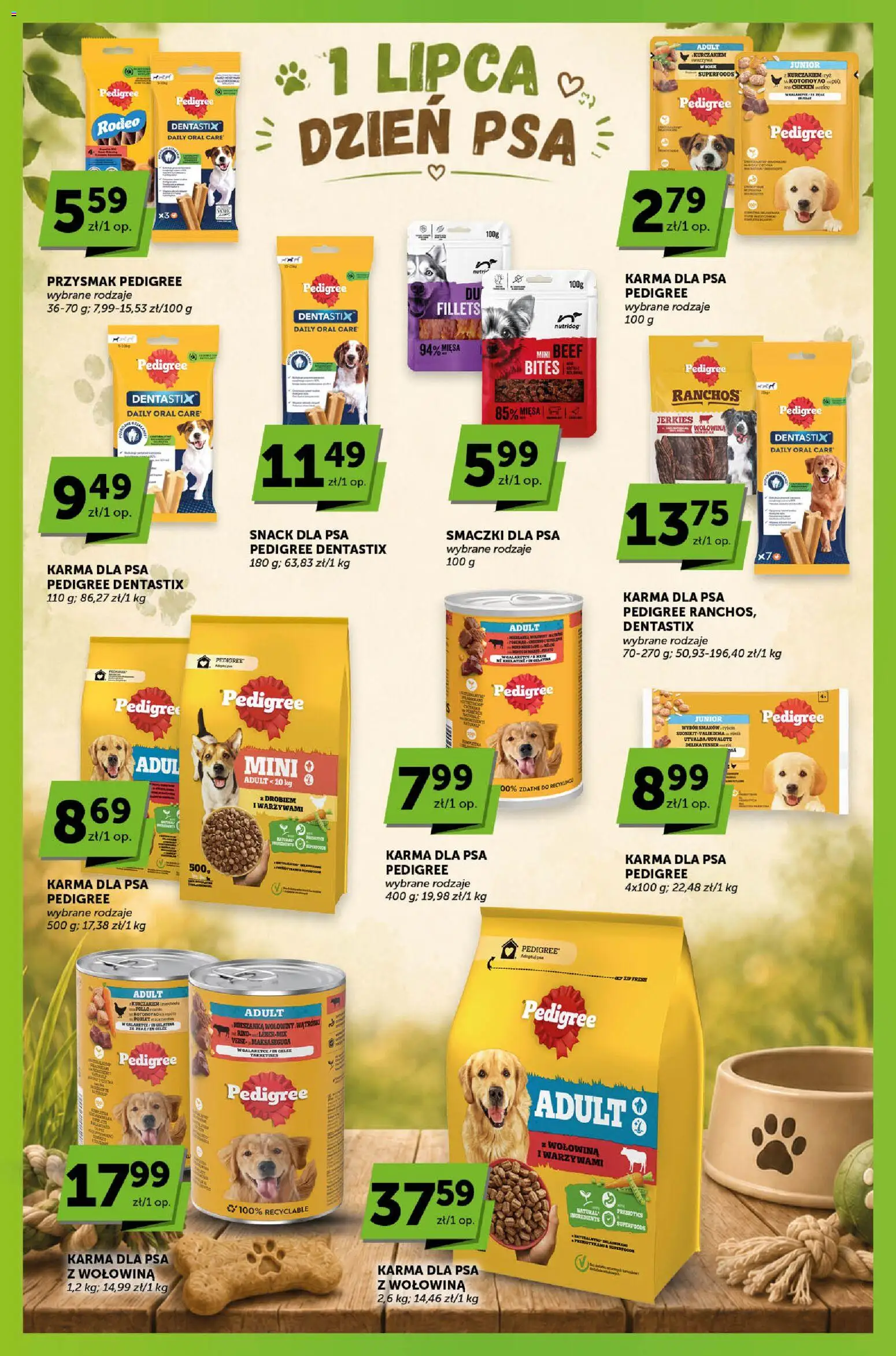 Groszek gazetka - Sprawdź, co więcej od 25.06.2026 | Strona: 6 | Produkty: Pedigree, Karma dla psa pedigree, Ryż, Wołowina