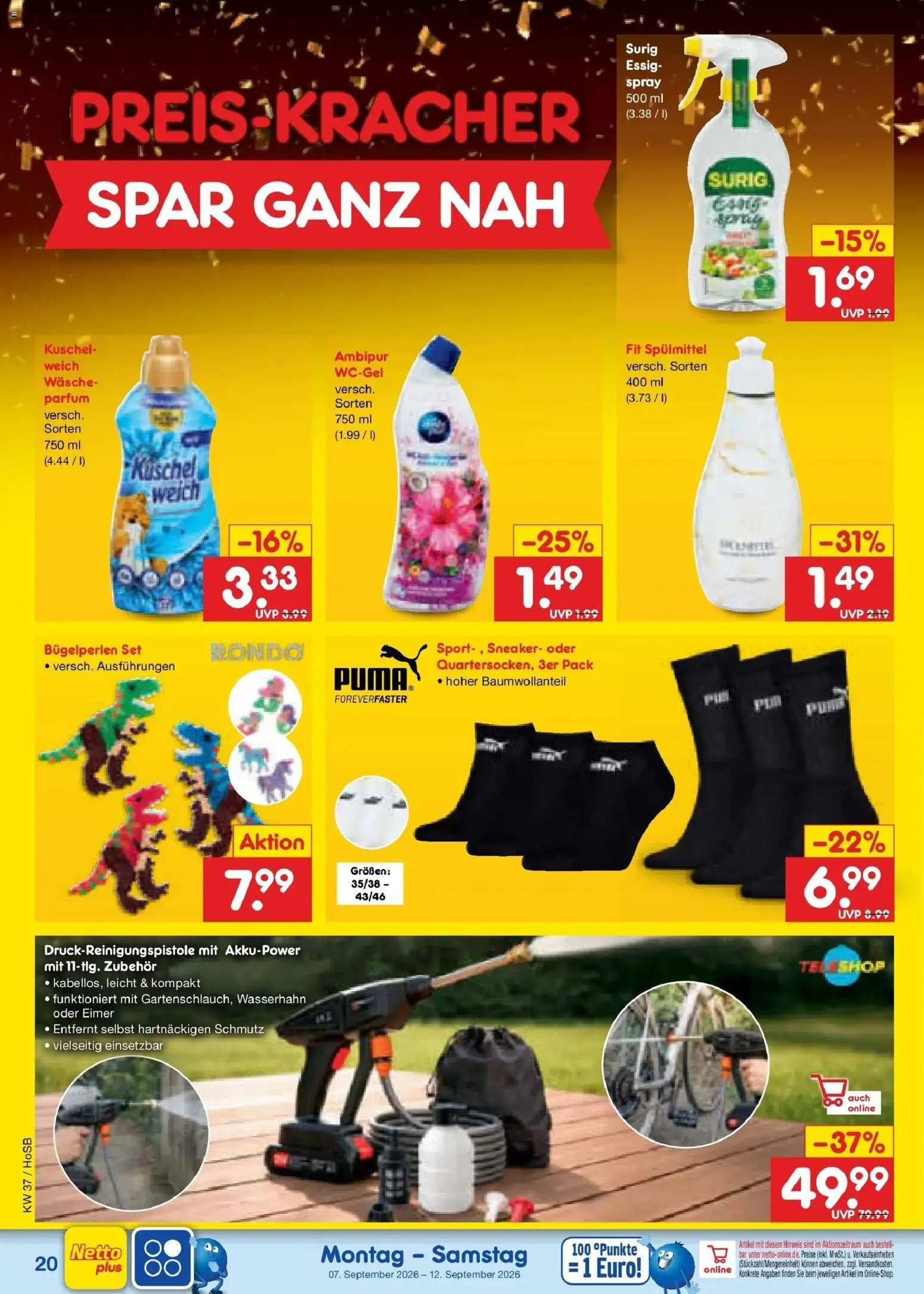 Netto Marken-Discount Prospekt Hannover – gültig ab 07.09.2026 | Seite: 28 | Produkte: Essig, Parfüm
