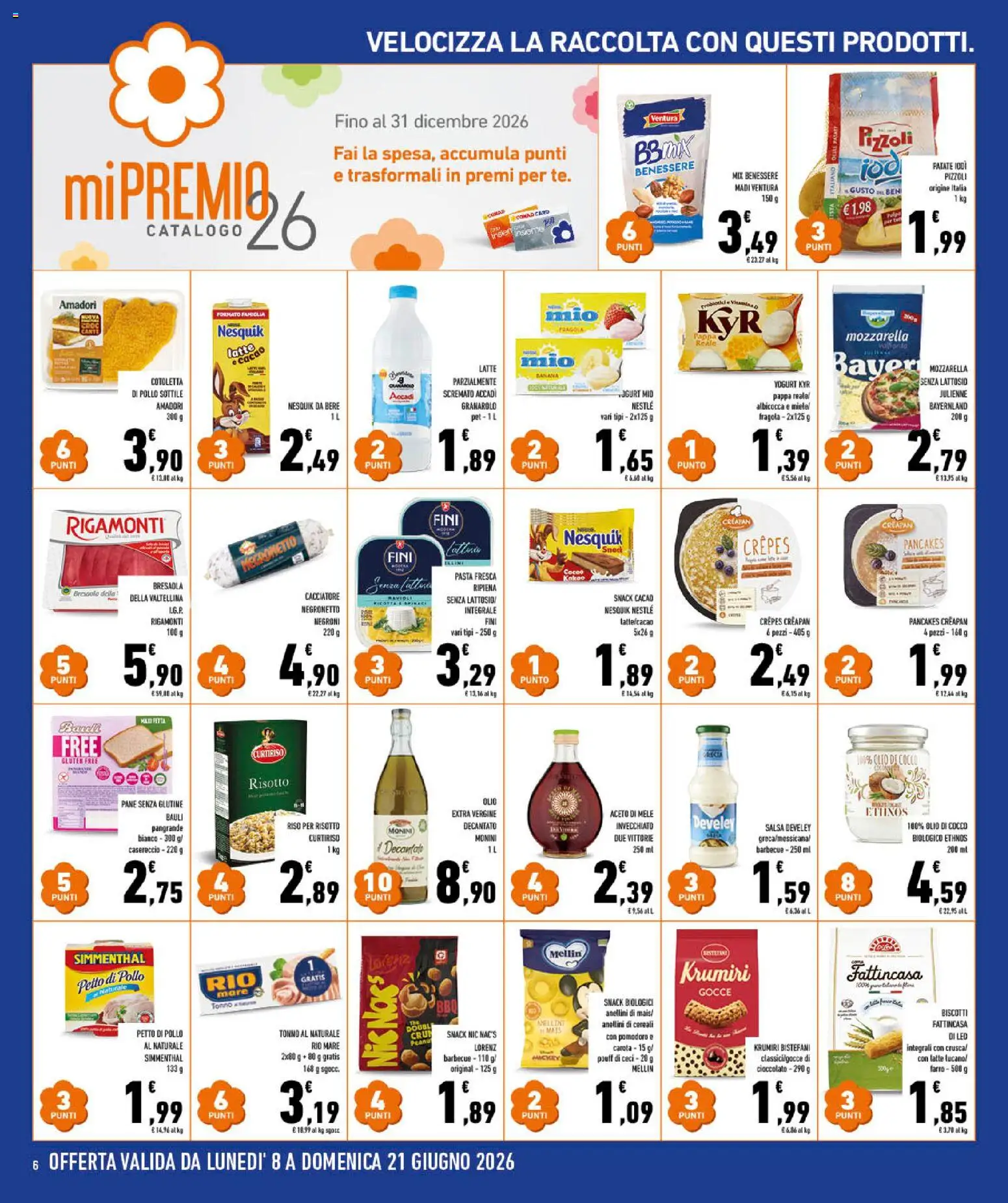 Volantino Conad del 10.06.2026 | Pagina: 6 | Prodotti: Ceci, Mozzarella, Aceto, Mais
