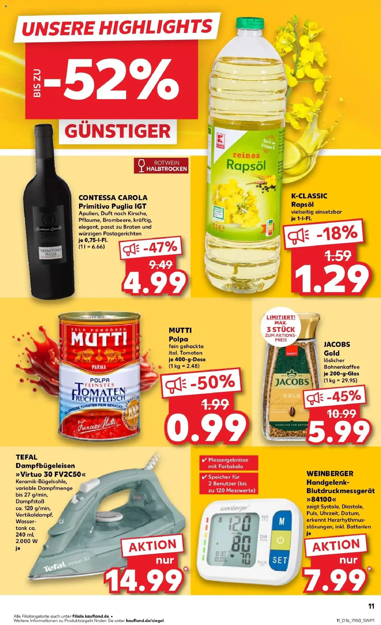 Kaufland Prospekt Bückeburg	 – gültig ab 13.04.2026 | Seite: 23 | Produkte: Batterien, Rapsöl, Rotwein, Wasser
