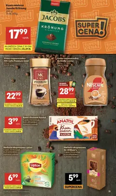 Pogląd oferty "Delikatesy Centrum gazetka" - ważna od 07.05.2026 | Strona: 31 | Produkty: Kawa rozpuszczalna, Delikatesy, Kawa, Herbata