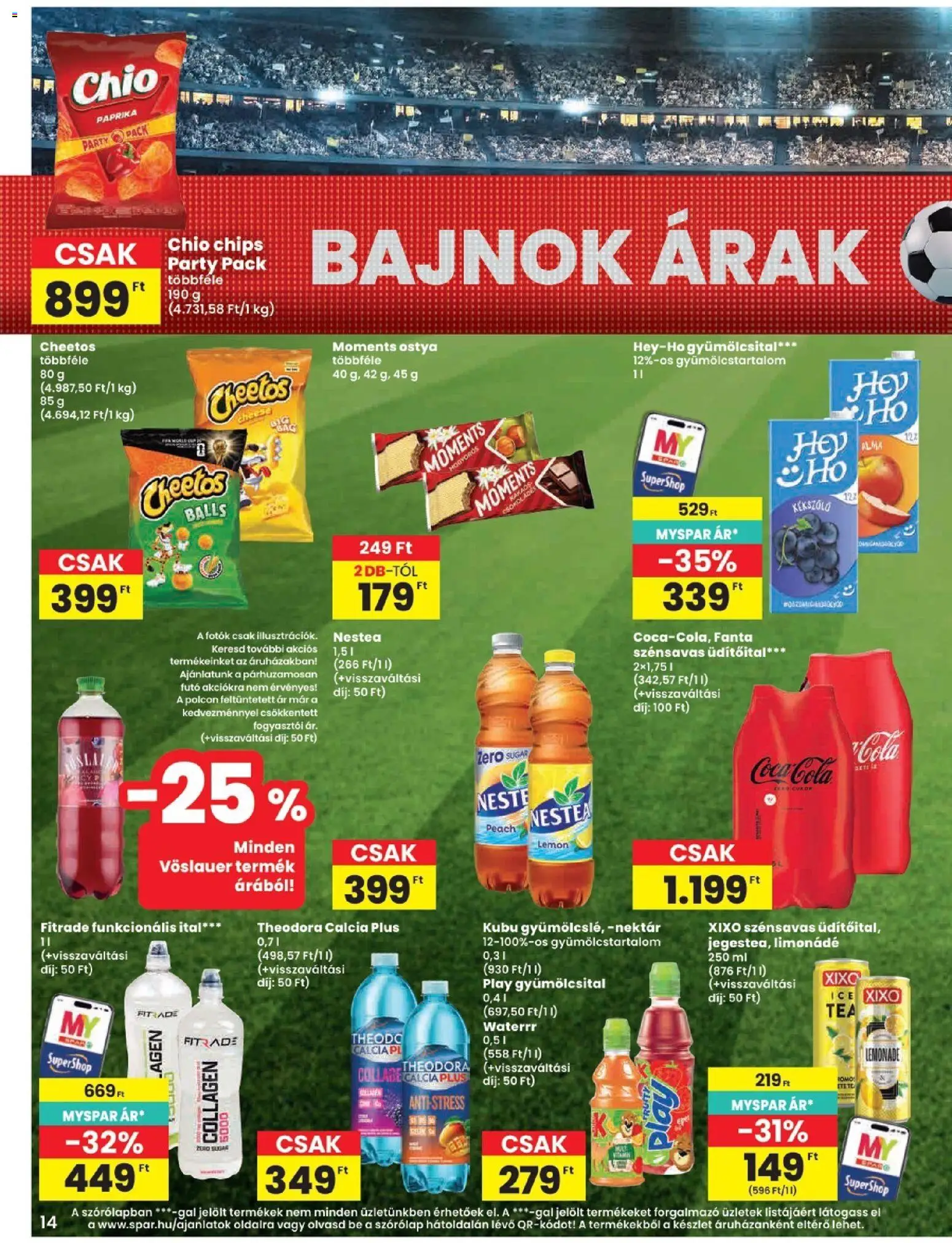 Spar akciós ujság - amely érvényes a következő dátumtól: 25.06.2026 | Oldal: 14