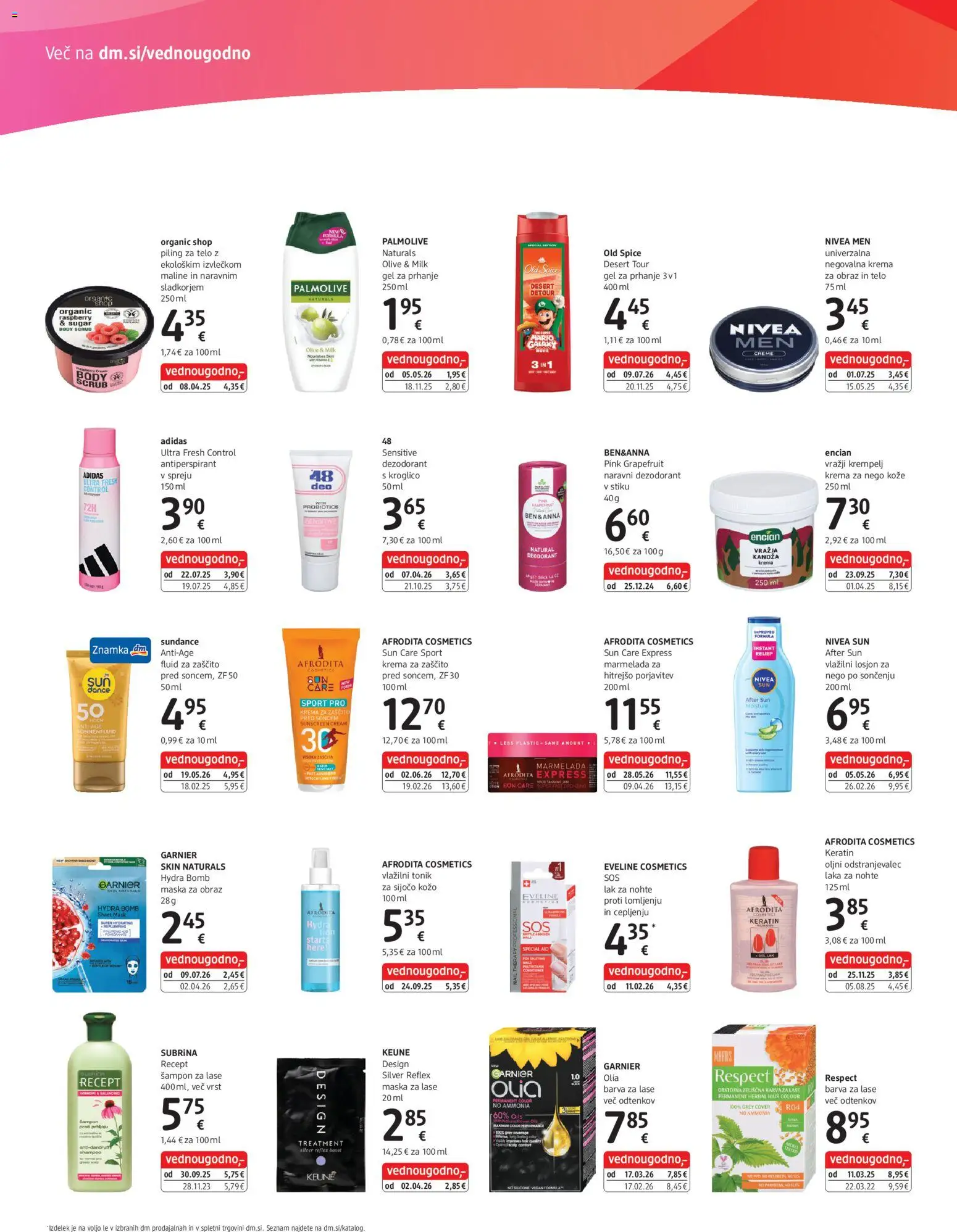 Novi DM Drogerie Markt katalog ponudbe – veljaven od 13.07.2026 | Stran: 2 | Izdelki: Maska za obraz, Maska za lase, Olive, Lak