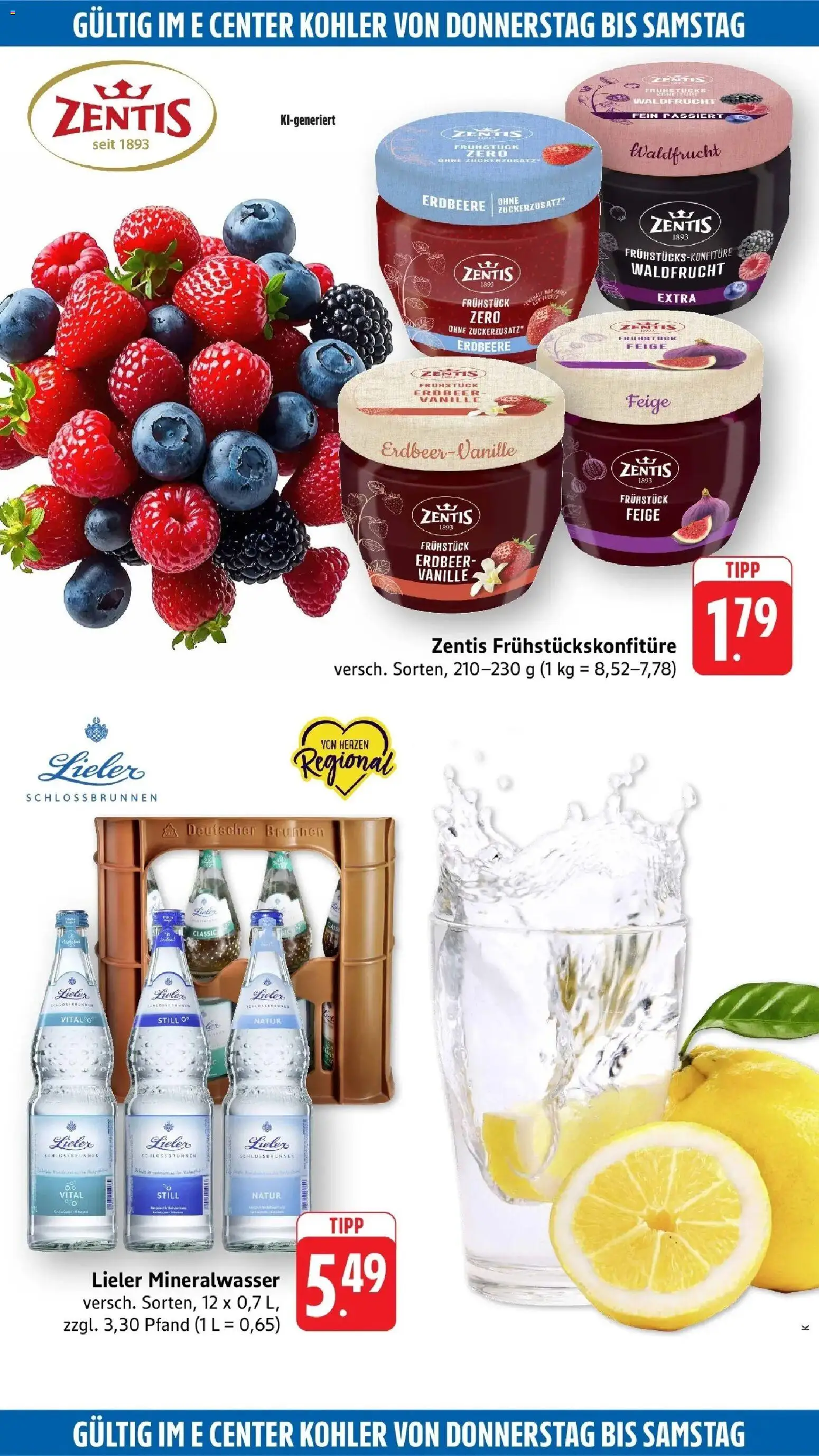 Edeka Prospekt Kehl (ab 17.08.2026) » Angebote Online | Seite: 48 | Produkte: Mineralwasser, Vanille