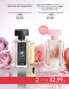 Pré-visualização Imari Corset Eau de Toilette em Spray para Ela, Liberta a tua sensualidade com os toques de groselha preta, rosa e manteiga de cacau. 50 ml válido de 01.05.2026 | Página: 91