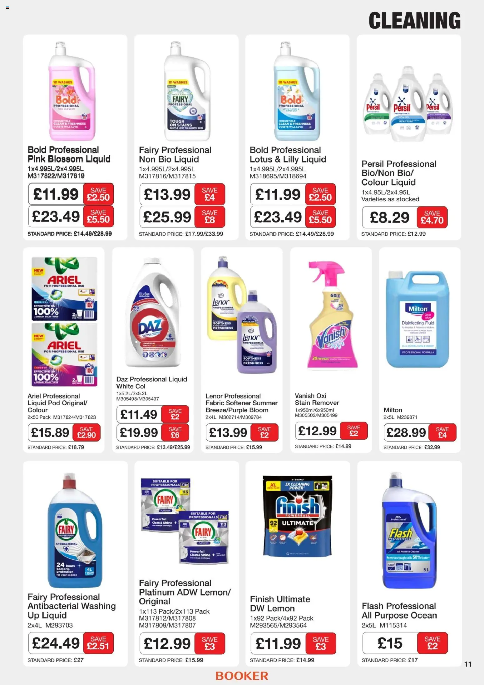 {H1} | Page: 11 | Products: Lenor, Lotus, Stain remover, Lemon