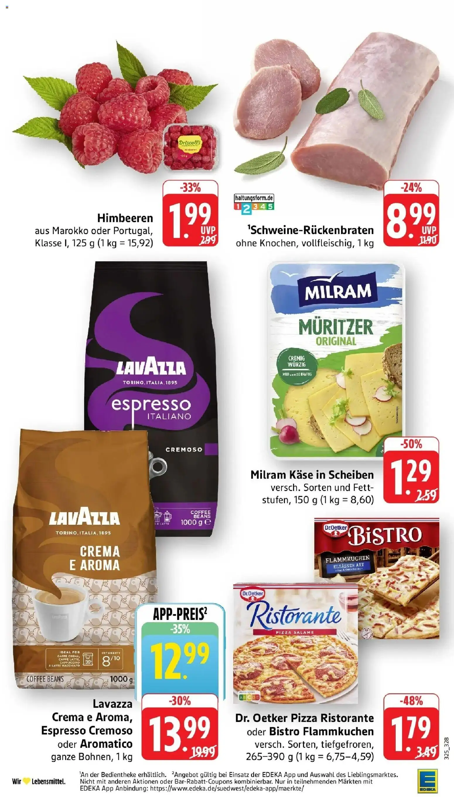 Edeka Prospekt Walldorf (ab 14.09.2026) » Angebote Online | Seite: 2 | Produkte: Himbeeren, Ristorante, Lavazza, Pizza