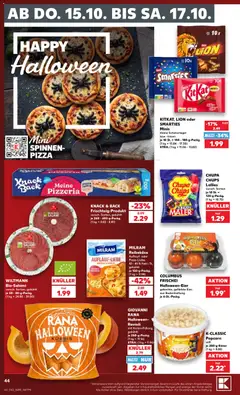 Náhled letáku Kaufland Německo leták - Montag bis Samstag od 12.10.2026 | Strana: 48 | Produkty: Pizza, Popcorn, Ravioli