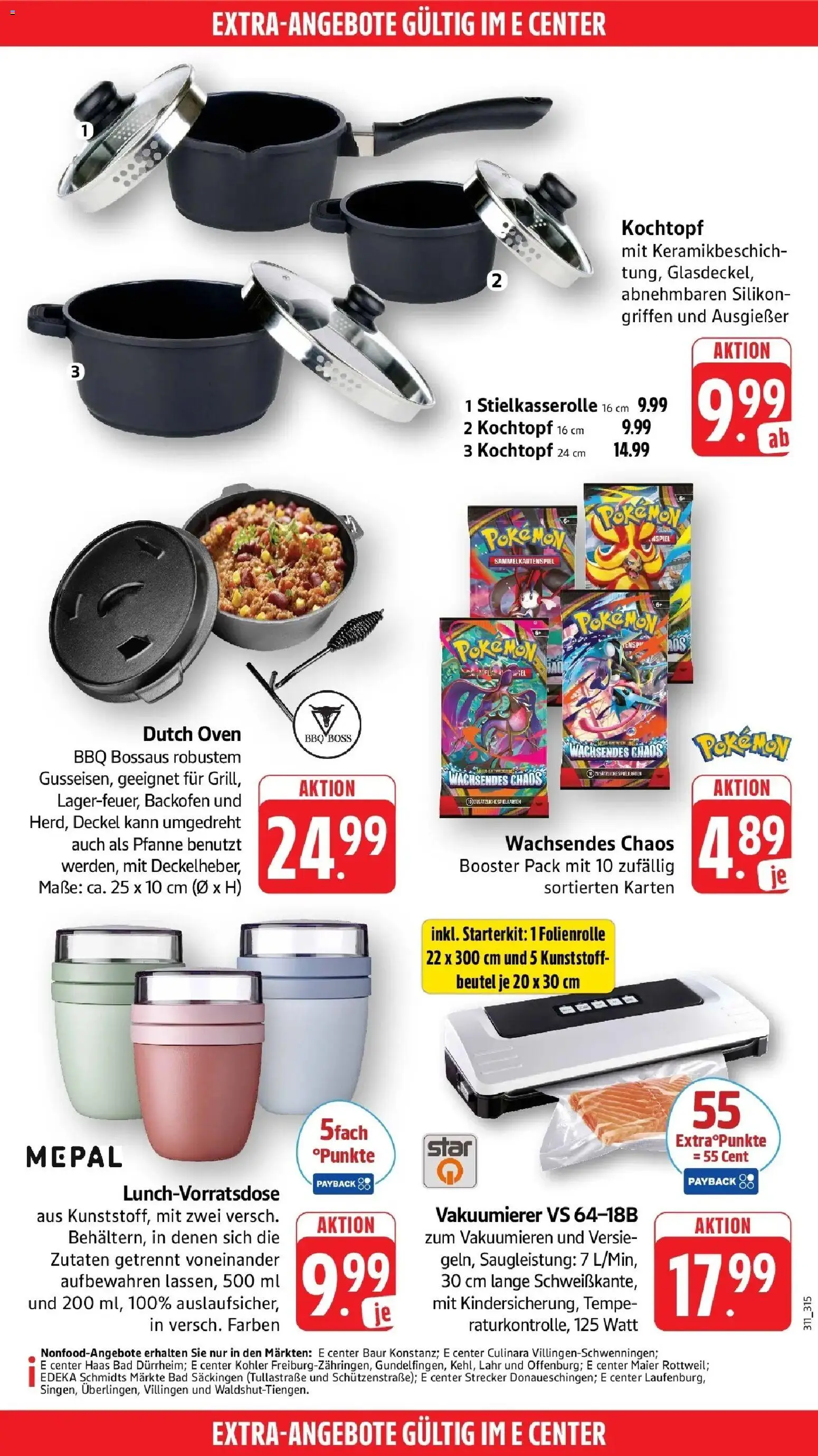 Edeka Prospekt Freiburg – gültig ab 27.07.2026 | Seite: 52 | Produkte: Vakuumierer, Bad, Backofen