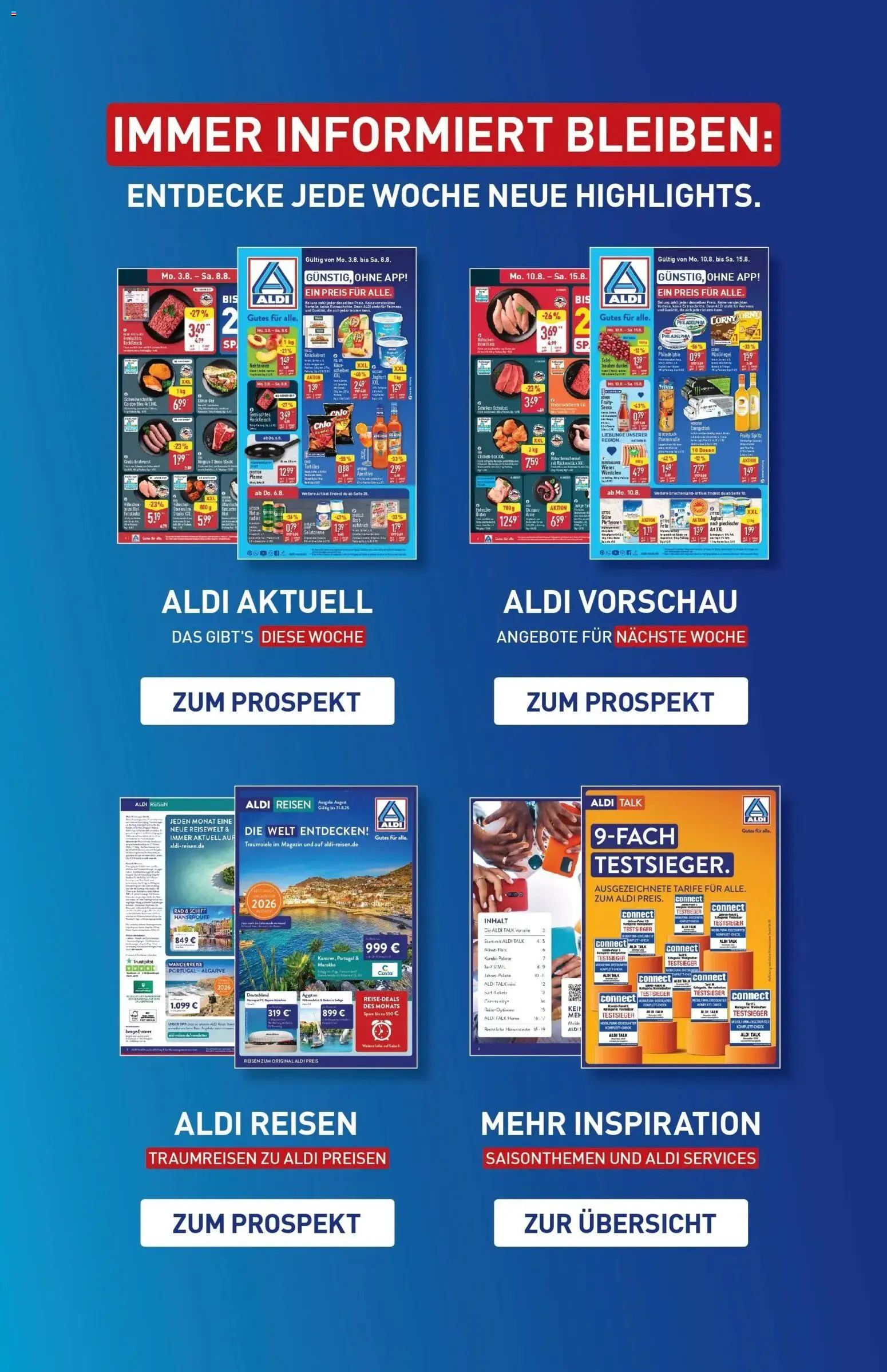 Aldi Wochenangebote (ab 10.08.2026) » Angebote Online | Seite: 41 | Produkte: Tortillas, Nektarinen, Joghurt, Bratwurst