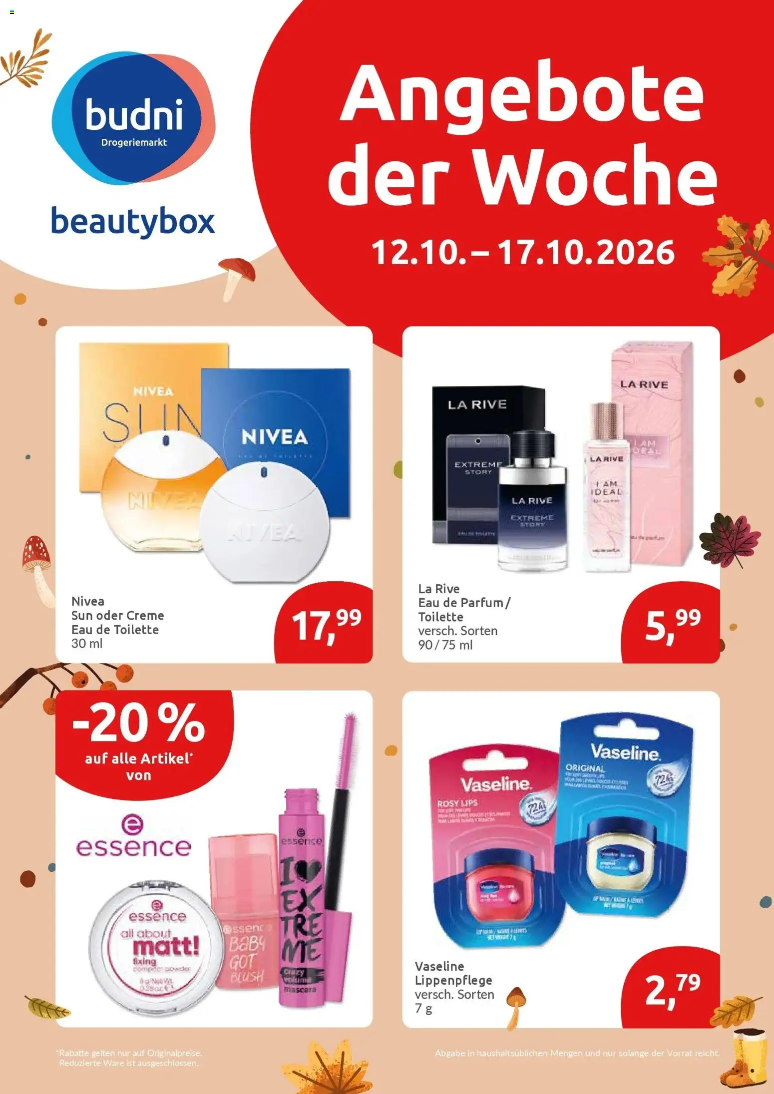 Edeka Prospekt Lübeck (ab 12.10.2026) » Angebote Online | Seite: 30 | Produkte: Parfüm, Eau de Toilette, Creme, Eau de Parfum