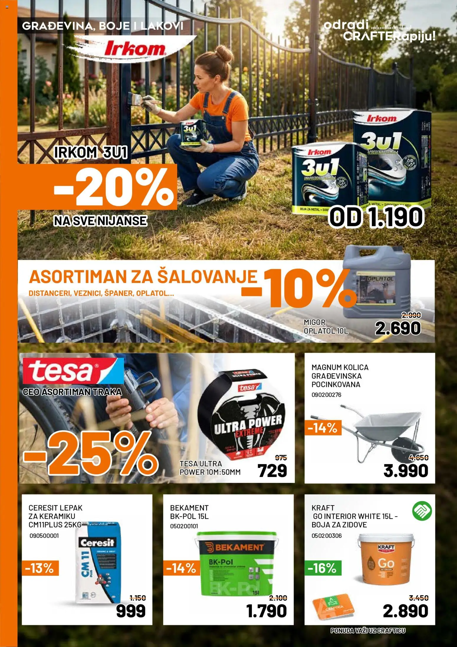 Crafter katalog - važi od 04.05.2026 | Strana: 7 | Proizvode: Kolica