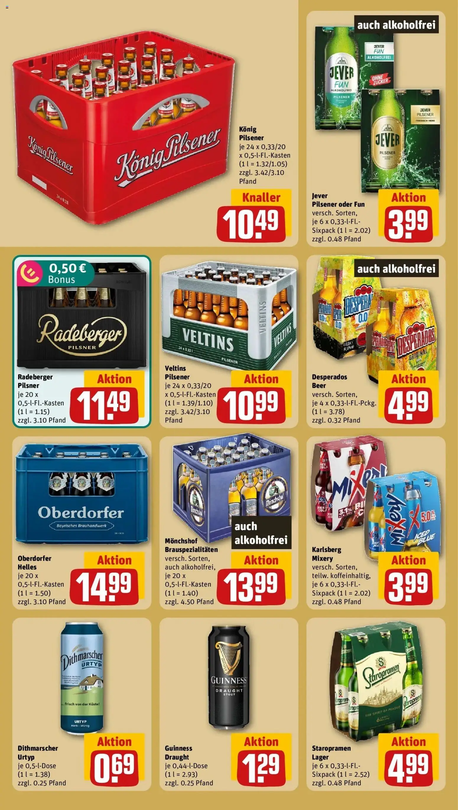 REWE Prospekt ab 26.10.2026 zum Blättern » Angebote | Seite: 17 | Produkte: Monchshof, Zucker, Desperados, Veltins