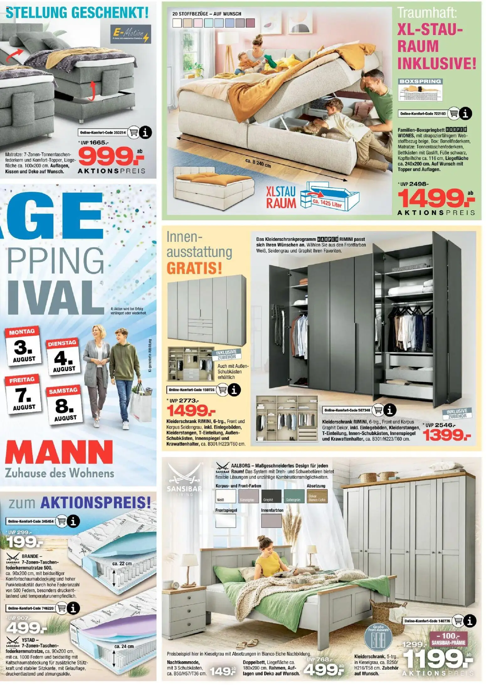 Ostermann Prospekt – gültig ab 01.08.2026 | Seite: 9 | Produkte: Matratze, Liege, Topper, Box