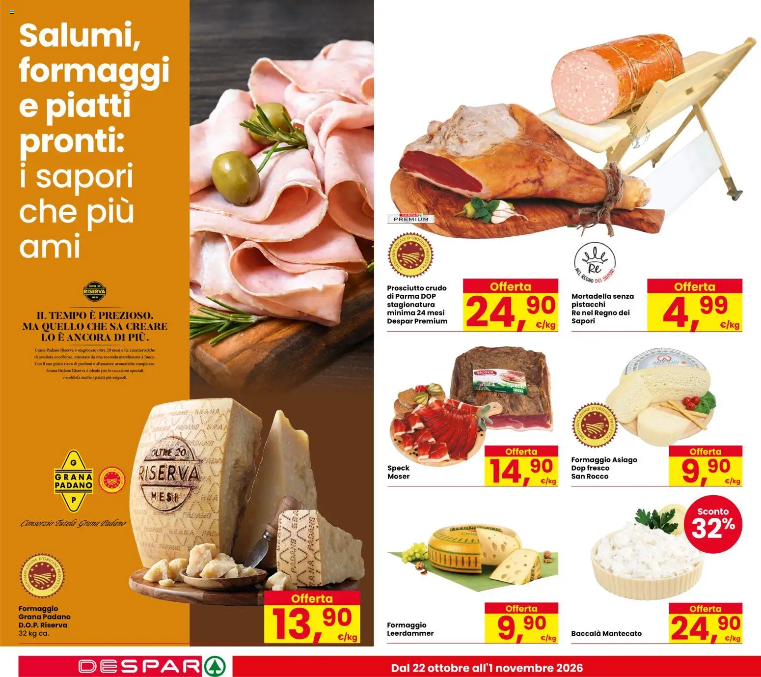 Volantino Despar del 22/10/2026 | Pagina: 14 | Prodotti: Piatti pronti, Piatti, Pistacchi, Profumi