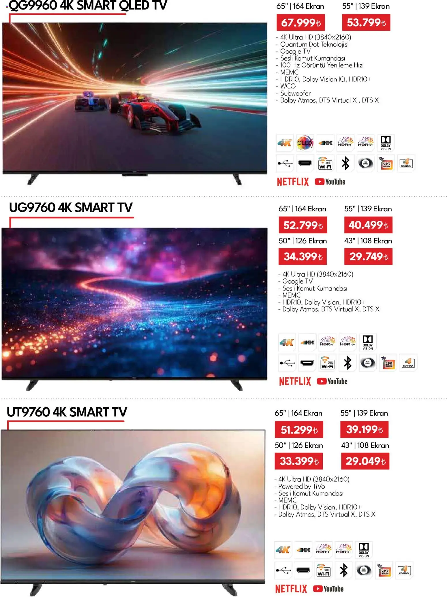 Vestel - Tüketici Elektroniği - 01 Ağustos 2026 tarihinden itibaren geçerlidir | Sayfa: 17 | Ürünler: TV