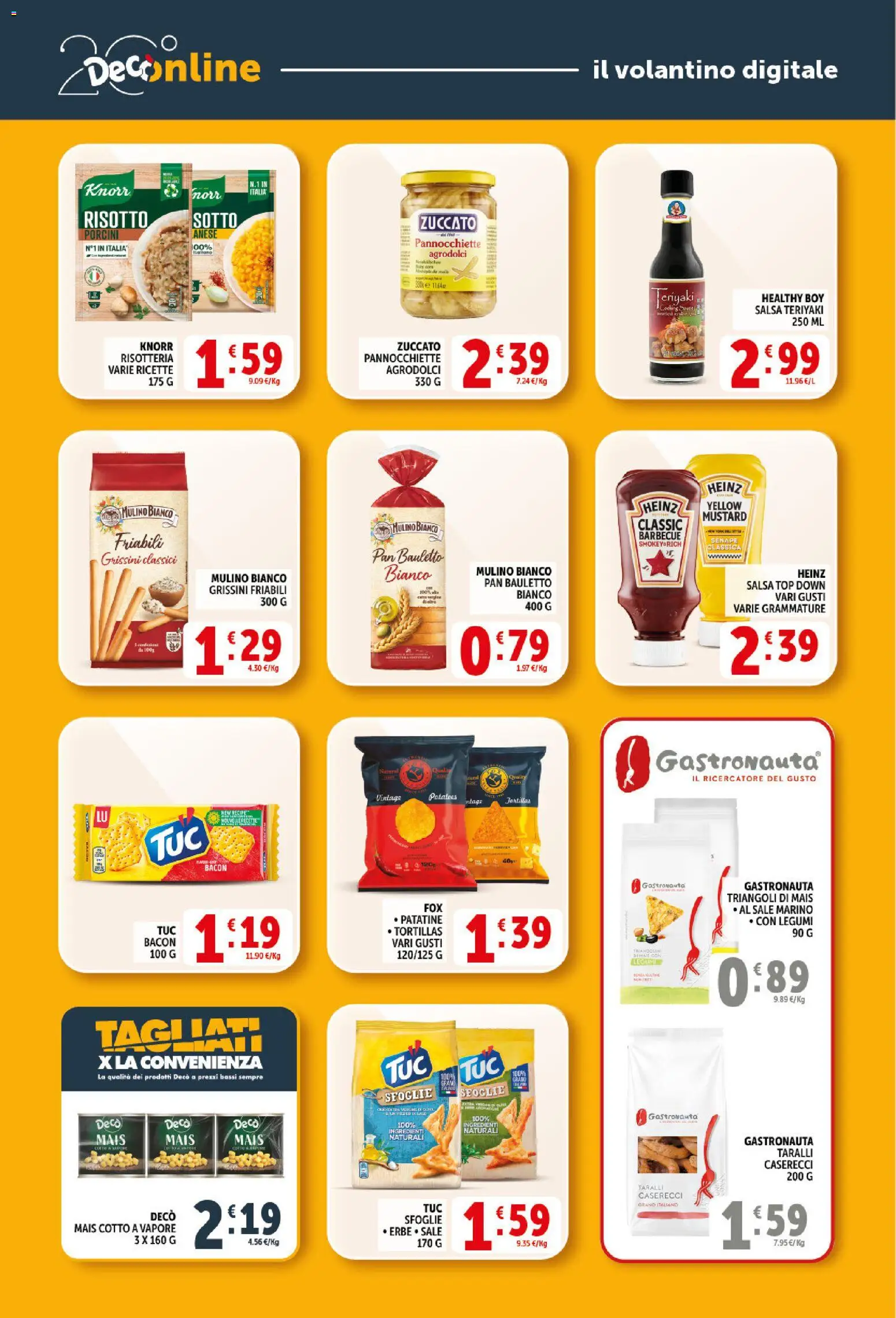 Volantino Decò del 21/08/2026 | Pagina: 26 | Prodotti: Salsa, Tortillas, Bacon, Senape